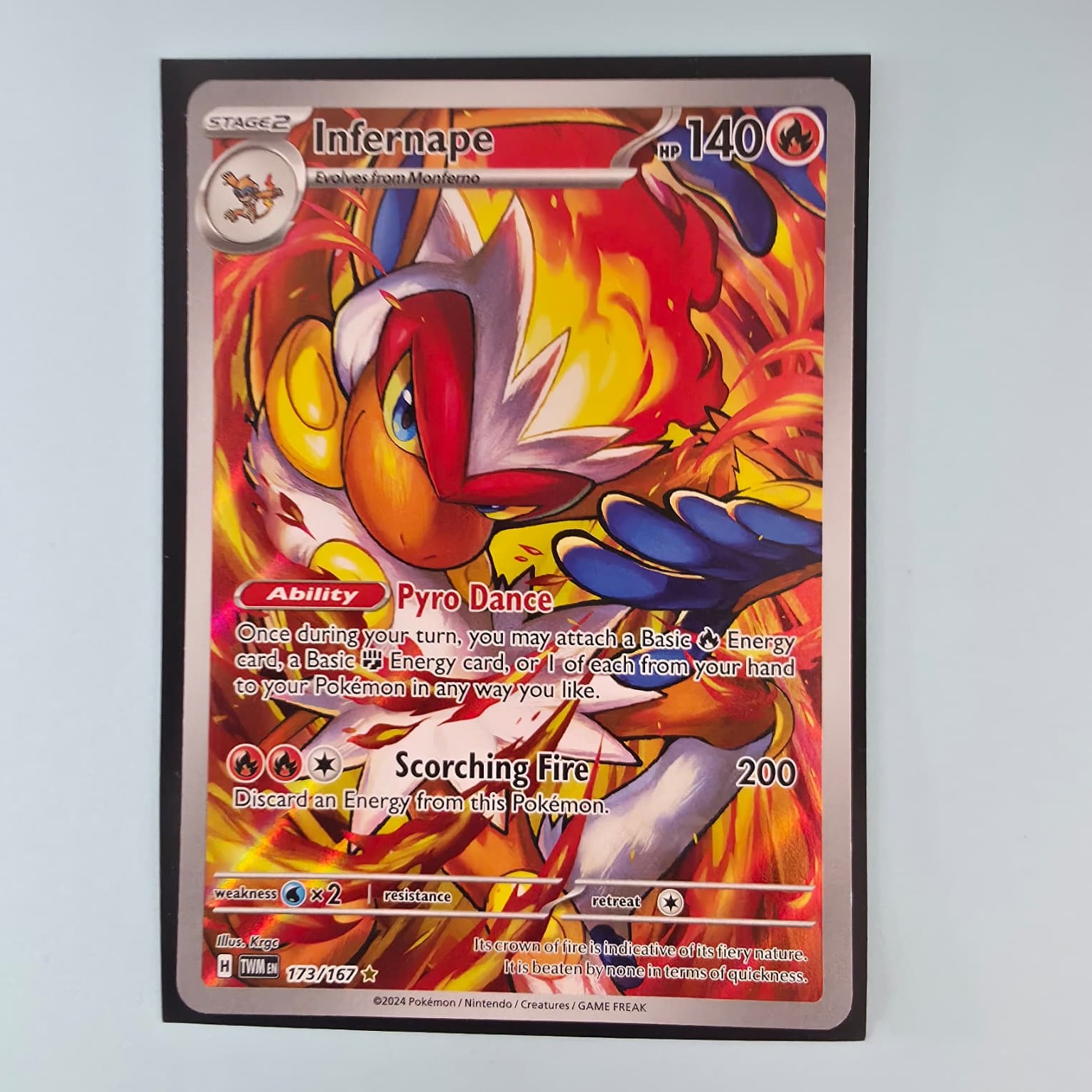 Product photo for Infernape – 173/167 Twilight Masquerade Pokémon TCG (2024)