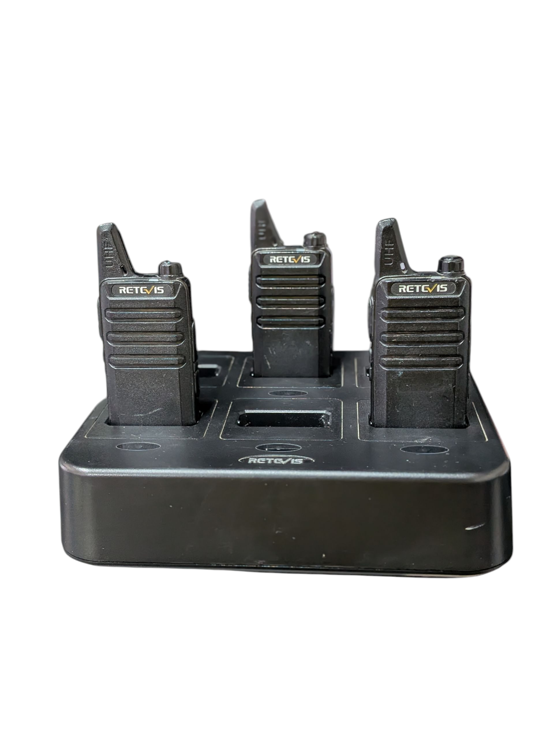 Product photo for Retevis RT22 Walkie Talkie Bundle 3x Handsets & 6-Port Charger Dock PMR446