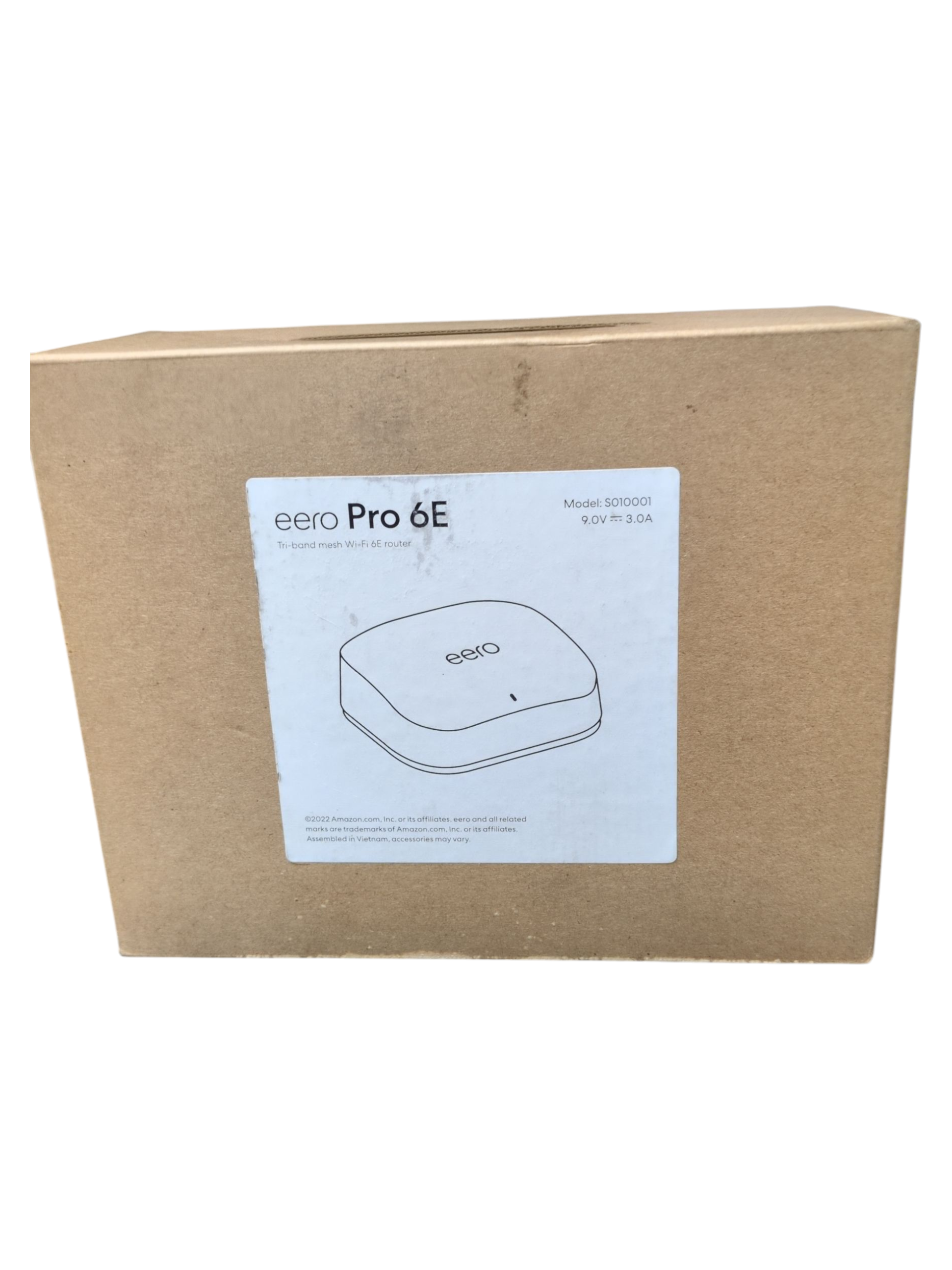 Product photo for New Open Box eero Pro 6E Wi-Fi Mesh Router S010001 Tri-Band Gigabit
