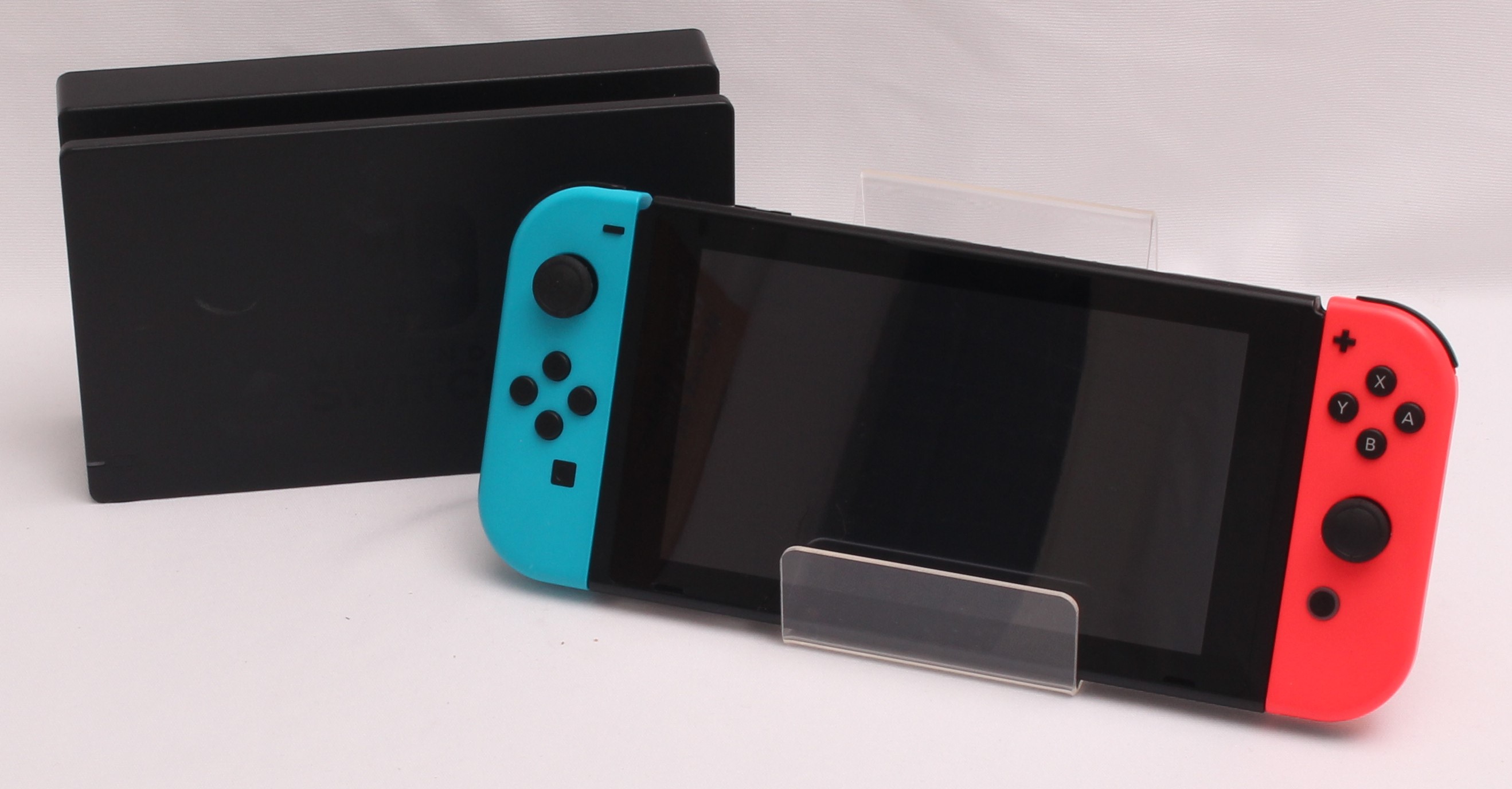 Product photo for Nintendo Switch 32GB Neon Red & Blue Home Games Console (U)