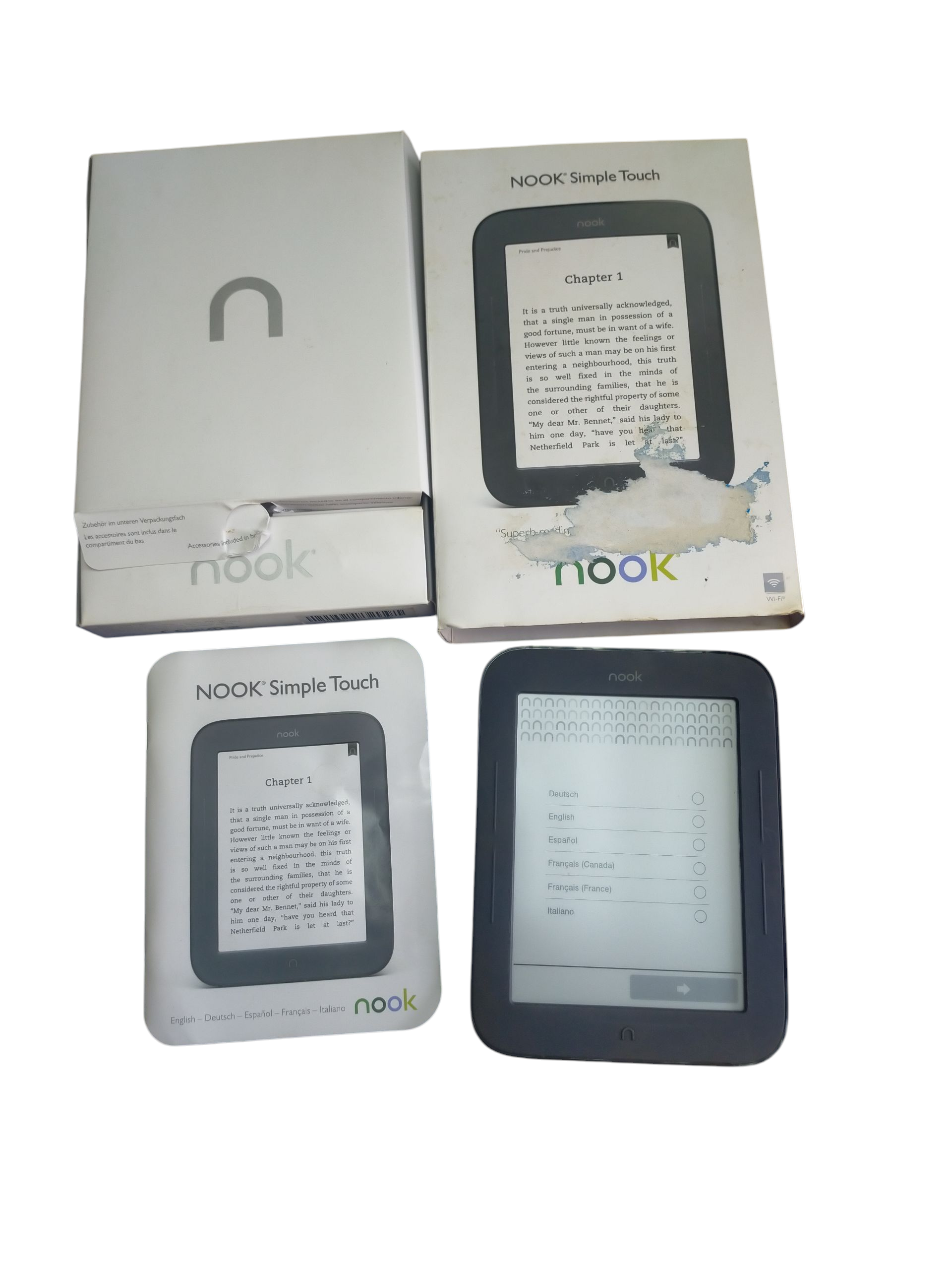 Product photo for Nook Simple Touch (625 00005-01 A)
