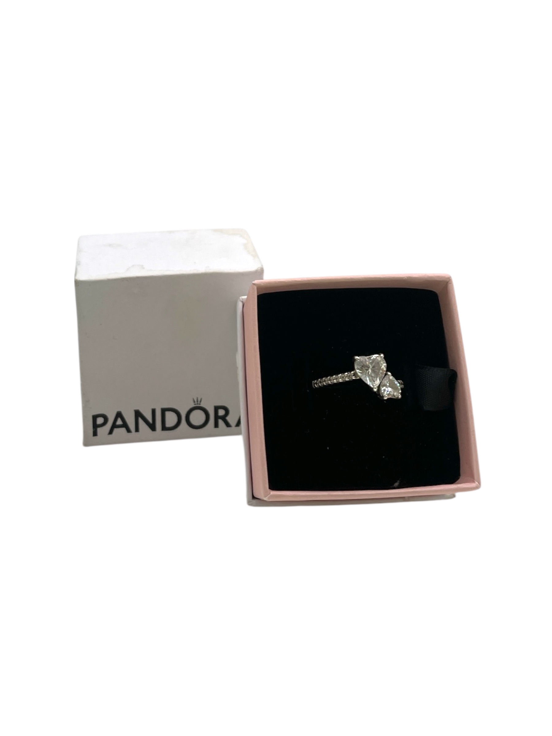 Product photo for Pandora Double Heart Ring 54