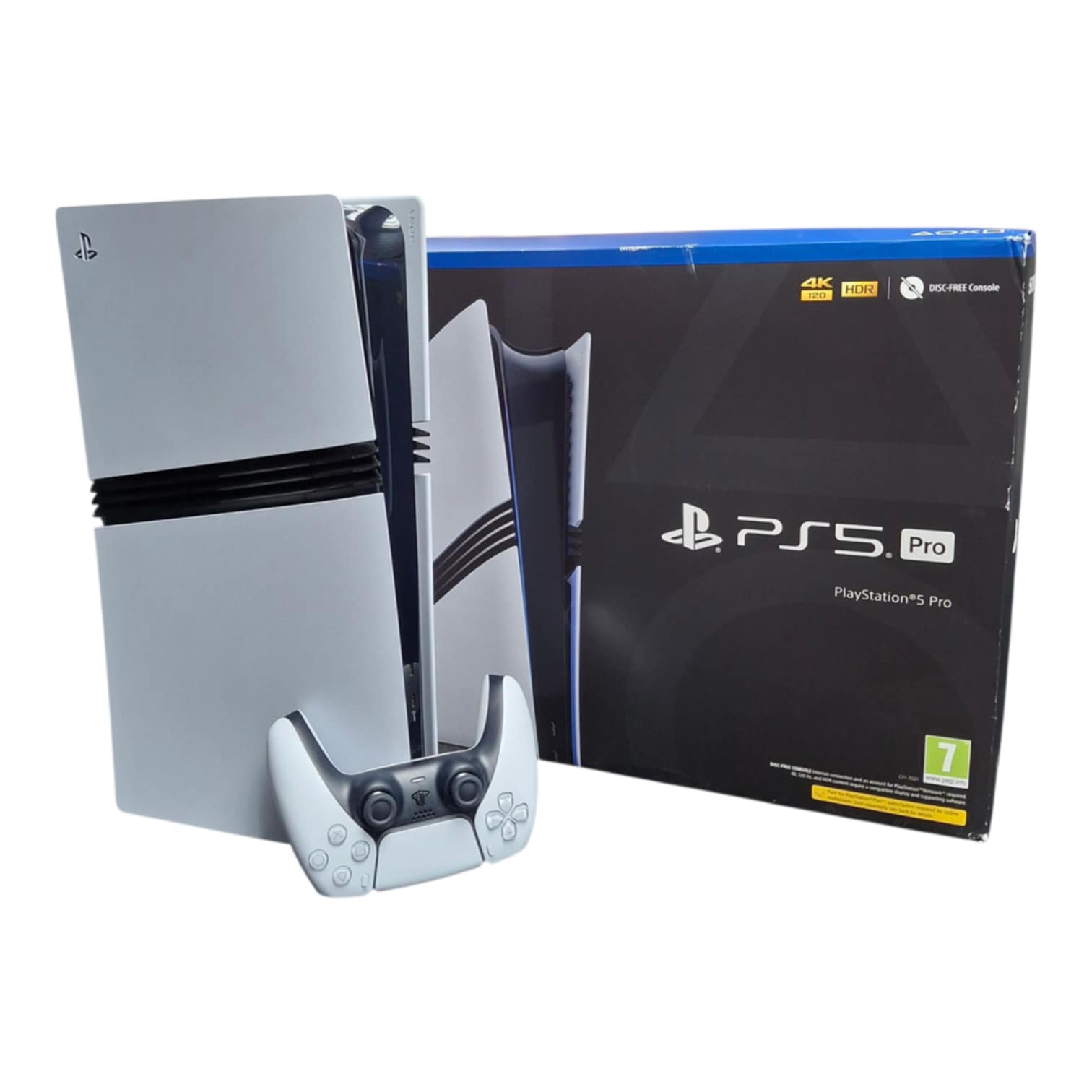 Product photo for Playstation 5 Pro Console, 2TB, White, Boxed