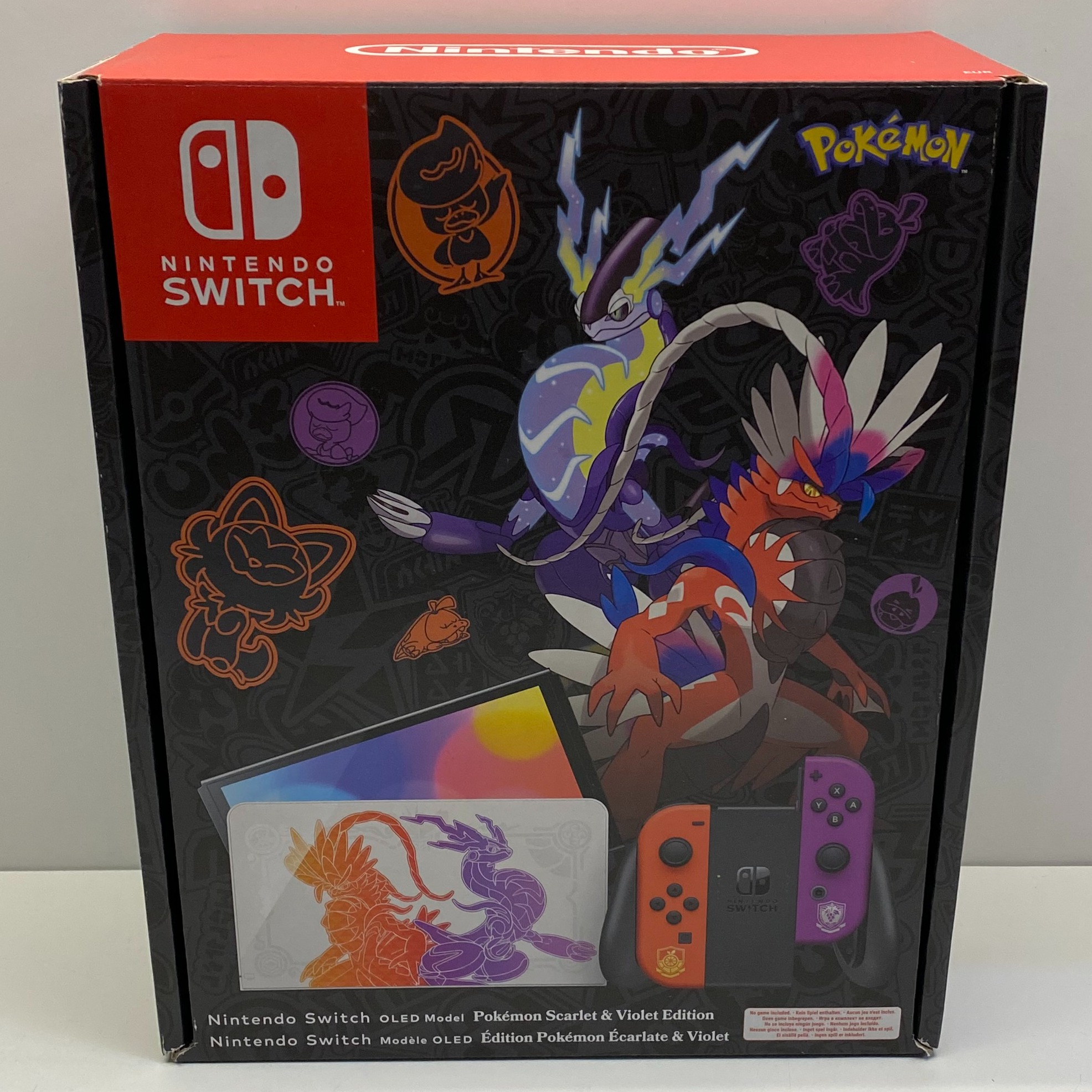 Product photo for Nintendo Switch OLED Console Pokemon Scarlet & Violet Edition 64GB Boxed