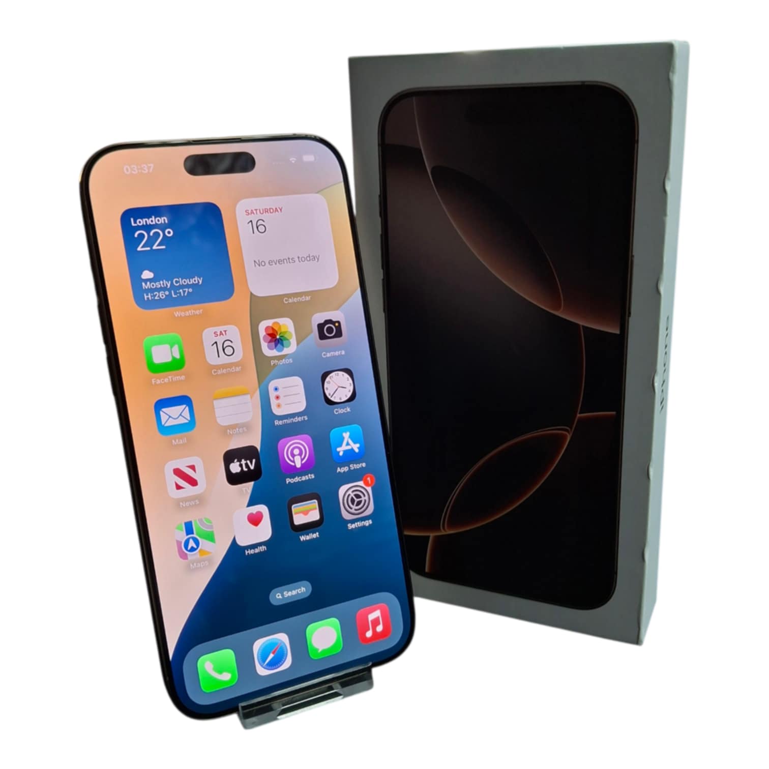 Product photo for Apple iPhone 16 Pro Max 512GB Desert Titanium, Unlocked A