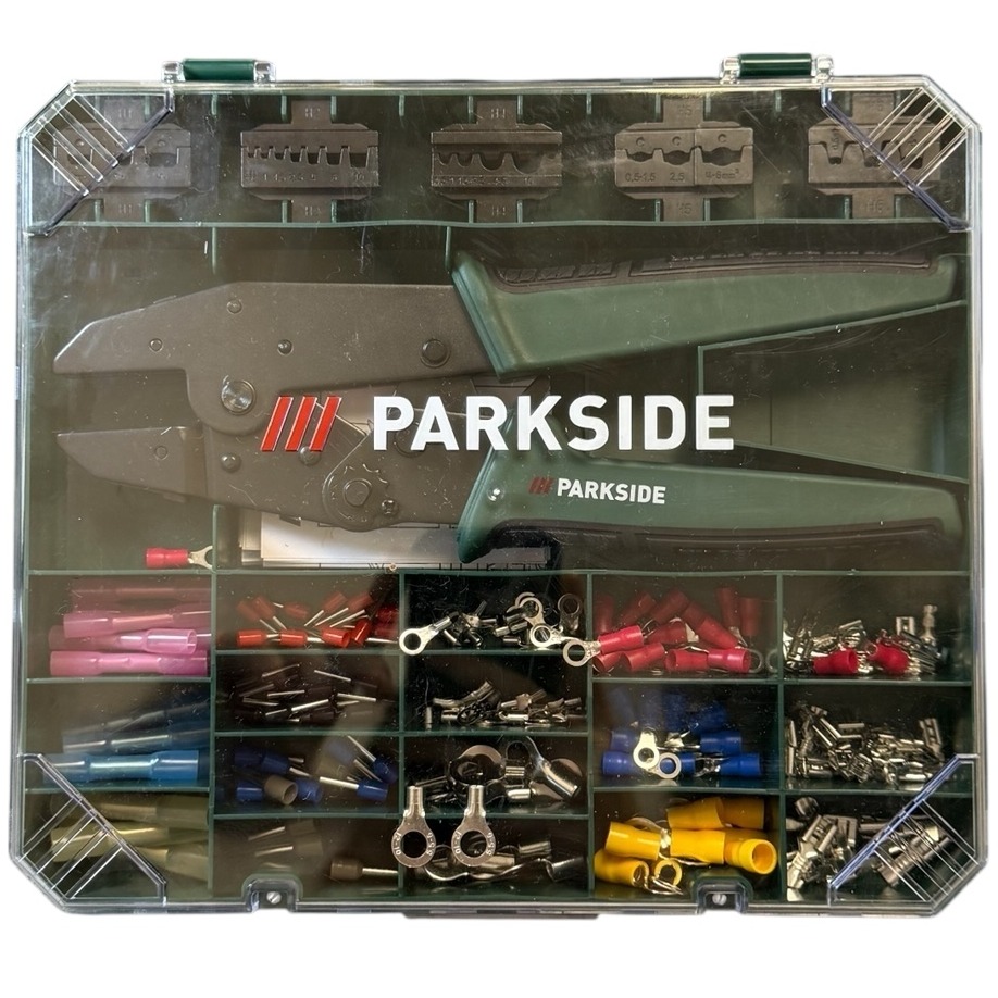 Product photo for New: Parkside 5-In-1 Crimping Pliers Set - 181 Piece