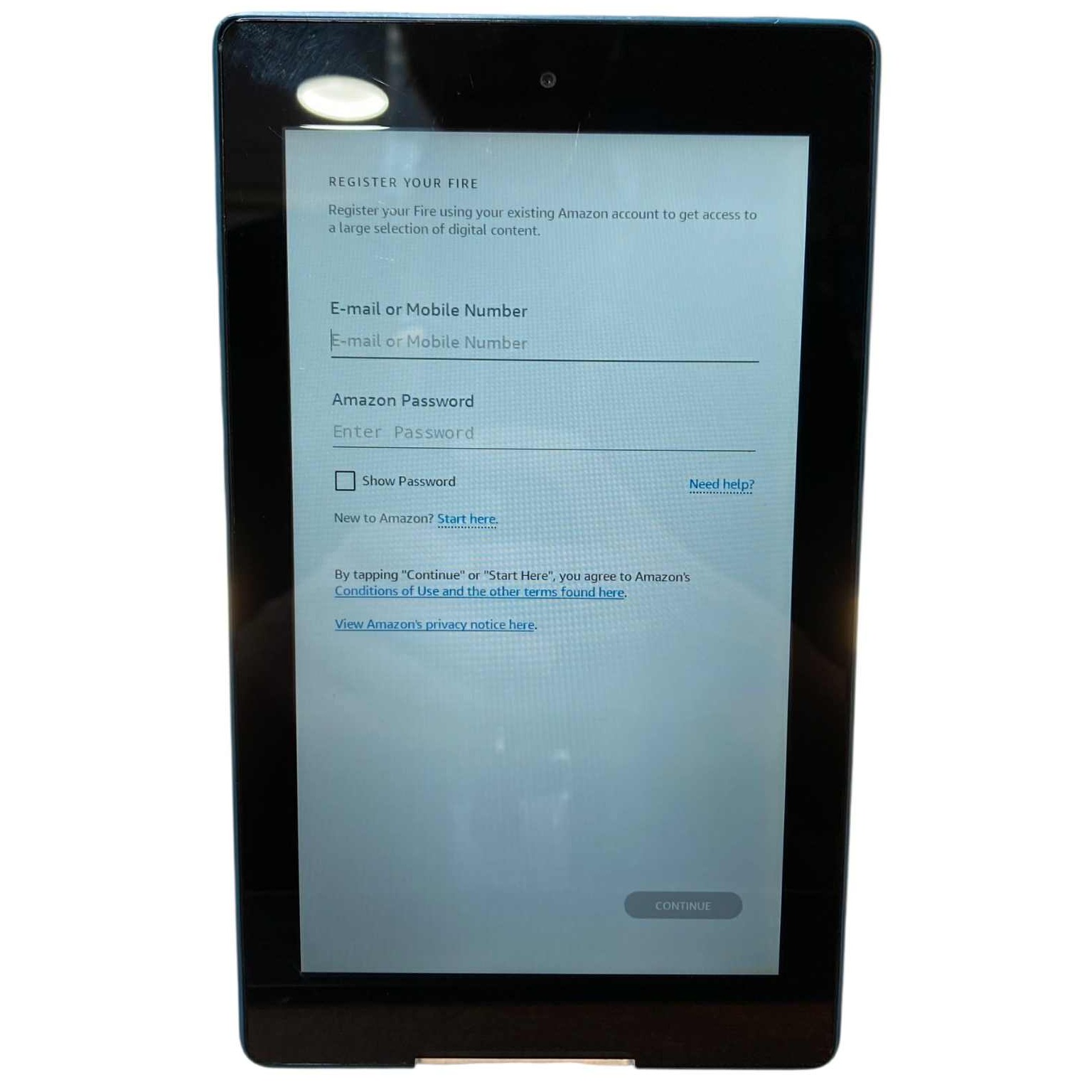 Product photo for Amazon Fire 7 32GB 2019, Twilight Blue B