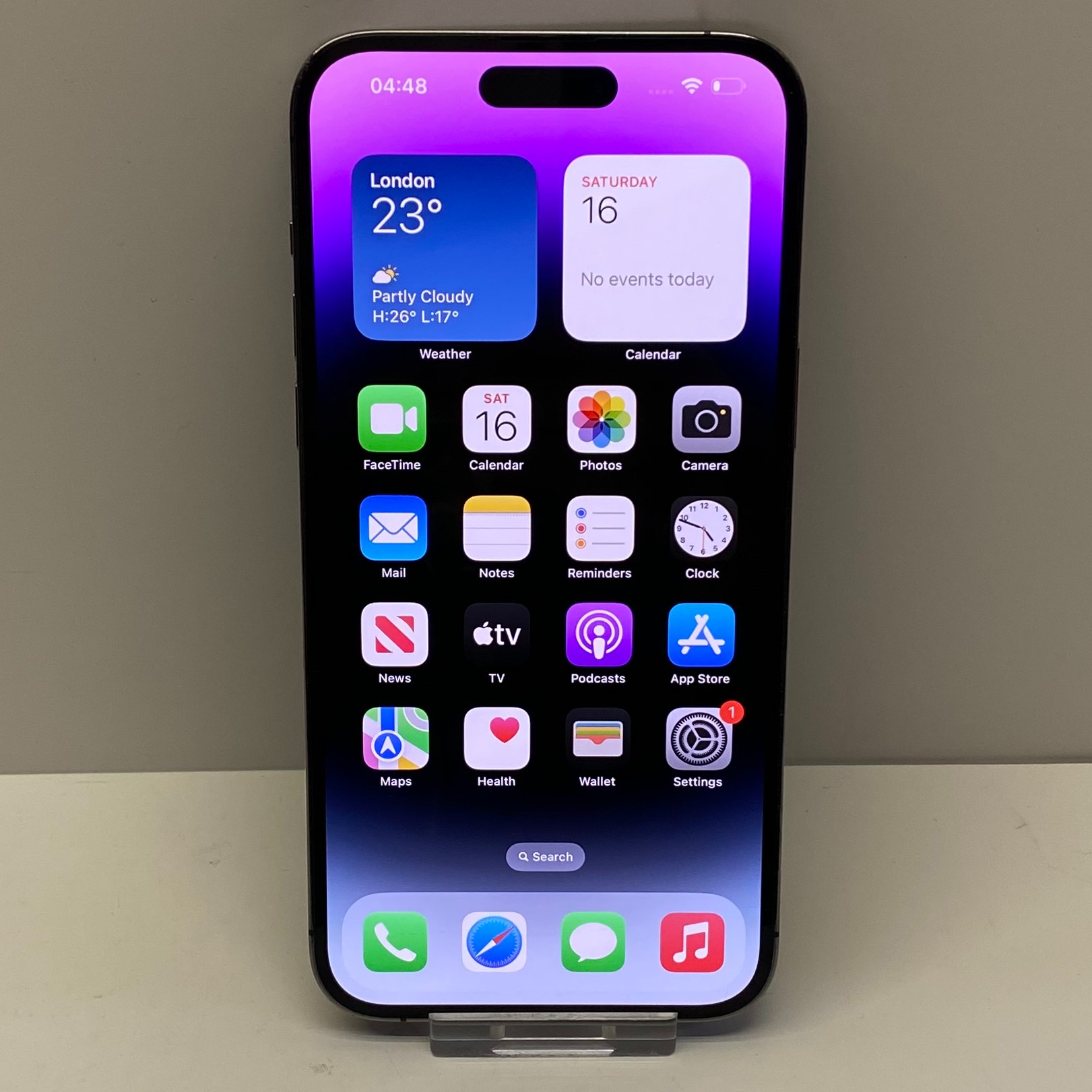 Product photo for Apple iPhone 14 Pro Max Unlocked Model A2894 128GB in Deep Purple
