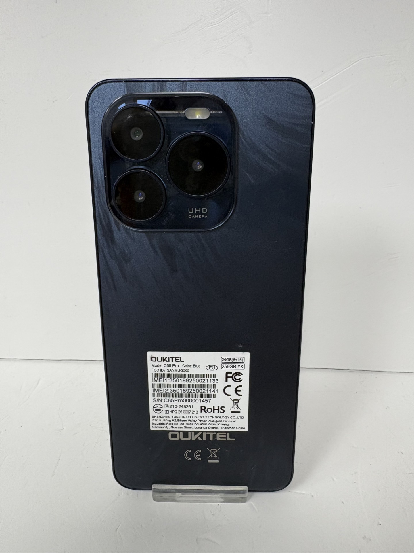 Product photo for oukitel c65 pro 256gb black unlocked unboxed