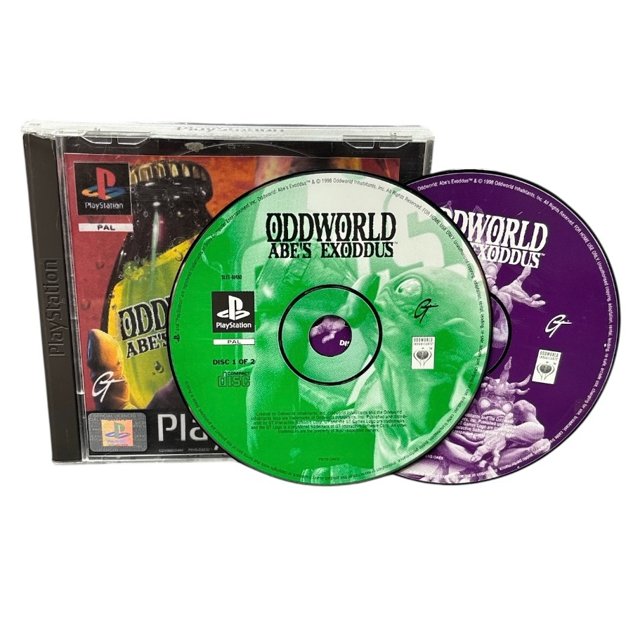 Product photo for Oddworld: Abe's Exoddus, w/o Manual, Boxed - PlayStation 1 Game