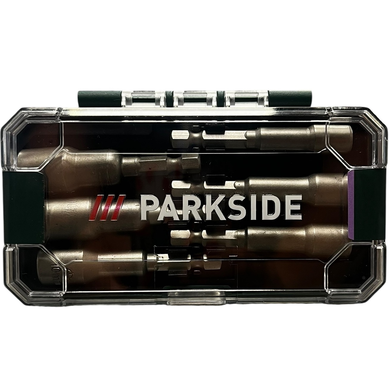 Product photo for New: Park Side Drill Bit Socket Set - 6 Pieces (Sizes 6/7/8/10/12/13mm)
