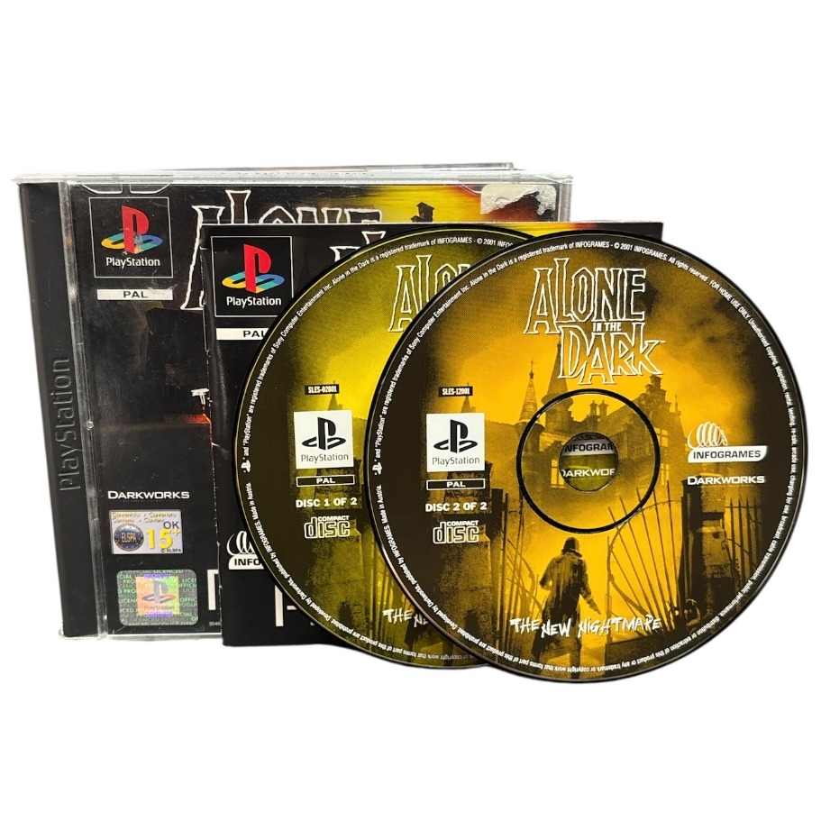 Product photo for Alone in the Dark: The New Nightmare, w/ Manual, Boxed - PlayStation 1 Game