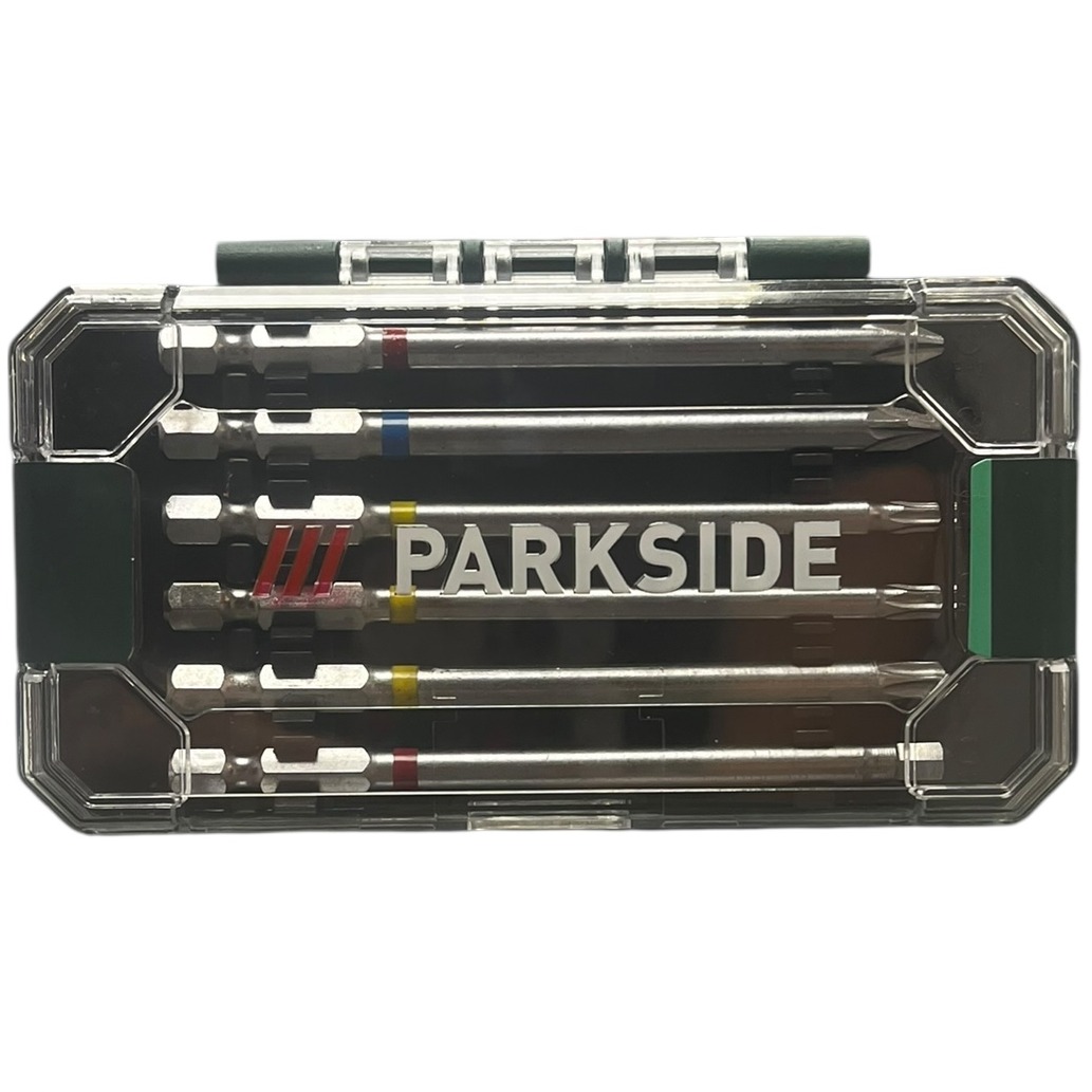 Product photo for New: Park Side Extended Drill Bits - 6 Piece Set (Bits; PH2, PZ2, T20/25/30, H5)