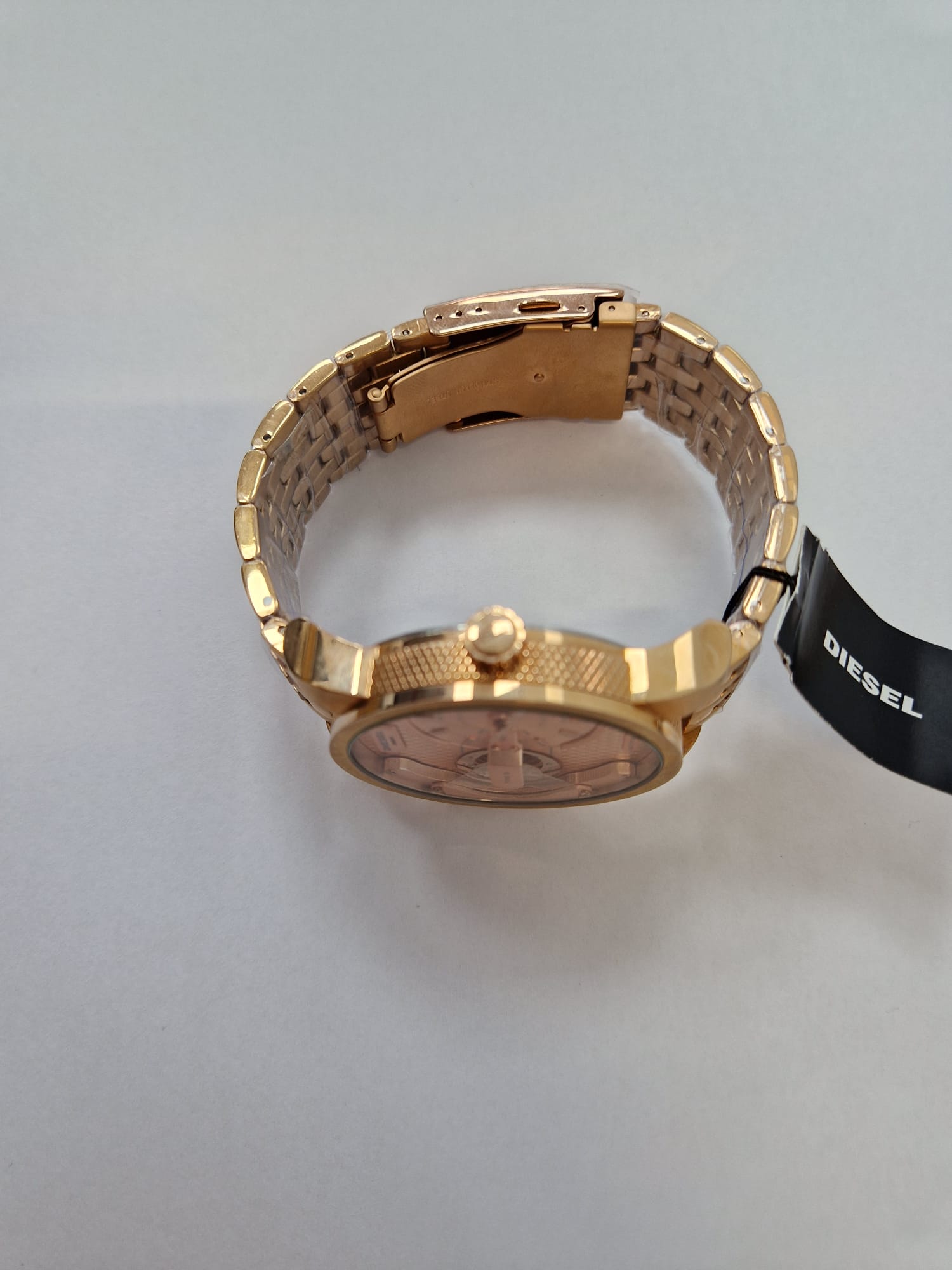 Product photo for Diesel Mini Daddy Rose Gold Oversized Watch – 12 Month Warranty