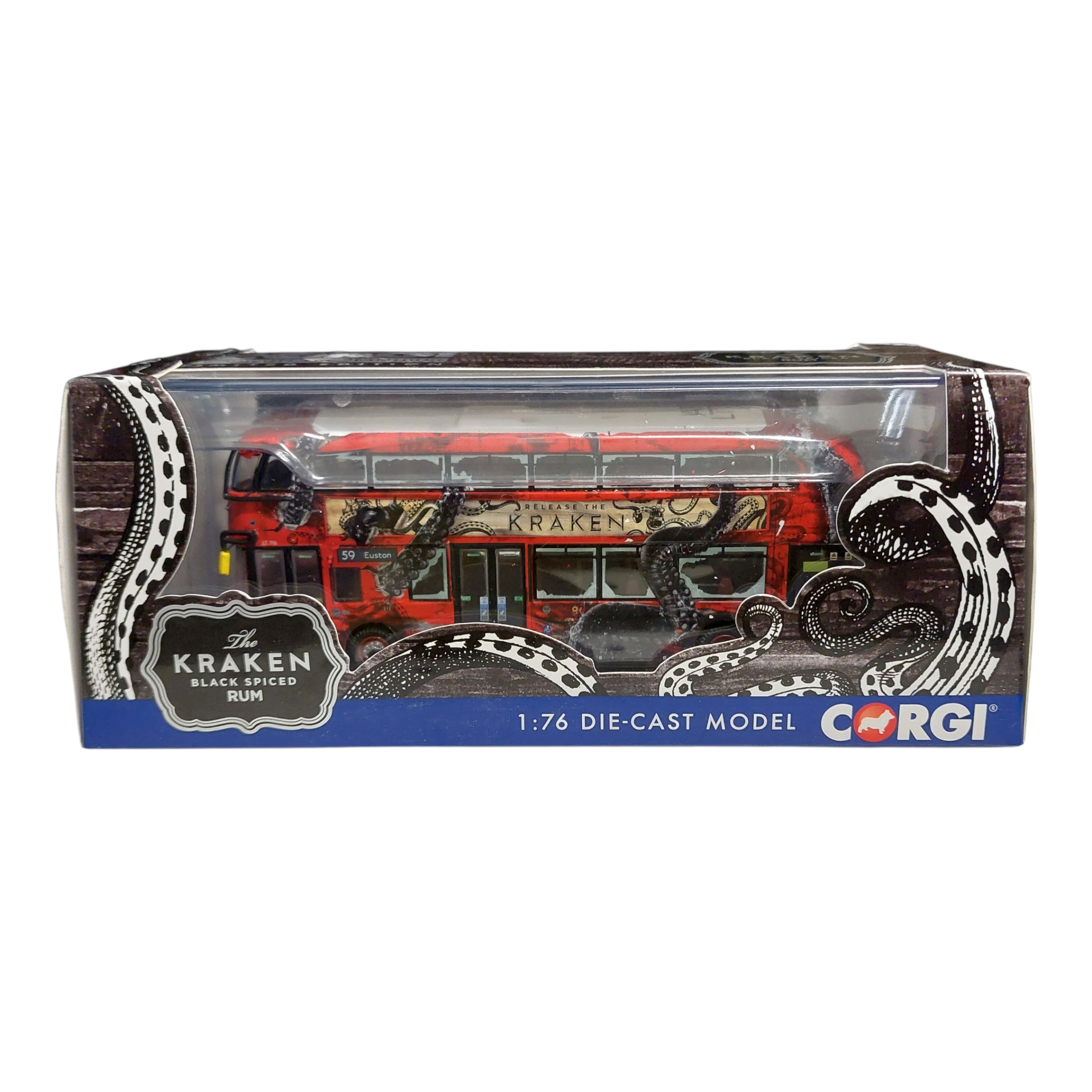 Product photo for Corgi OM46624A The Kraken Rum New Routemaster Bus