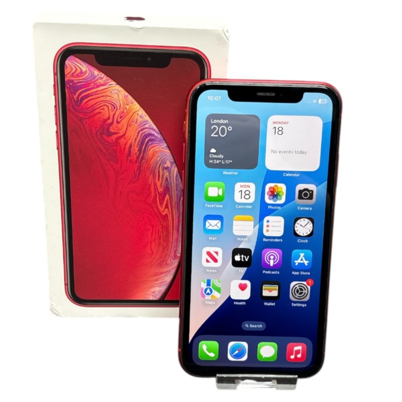 Product photo for Apple iPhone XR 64GB Product Red, Unlocked C