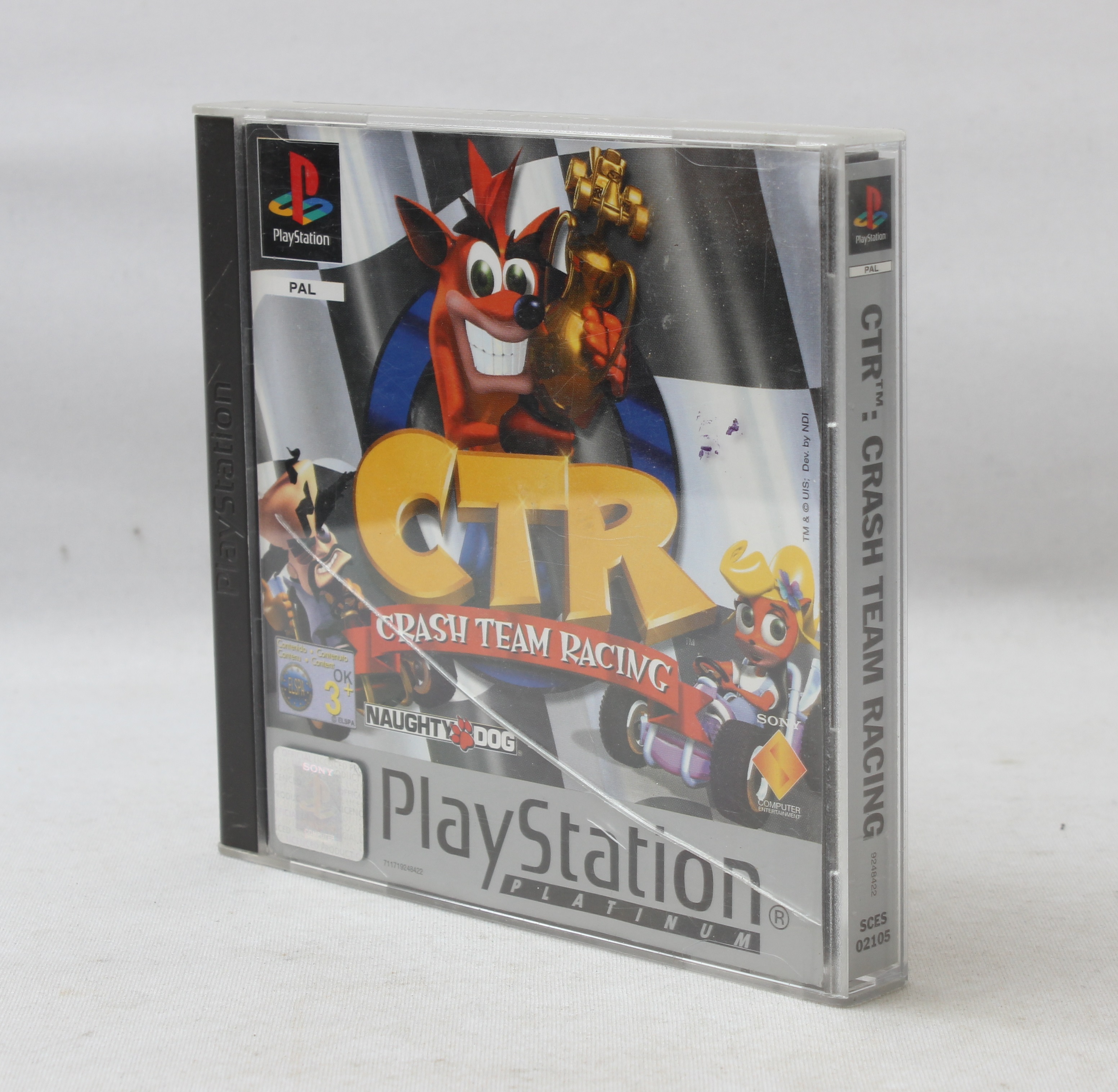 Product photo for Crash Team Racing PlayStation 1 Video Game - Boxed Complete With Manual (A)