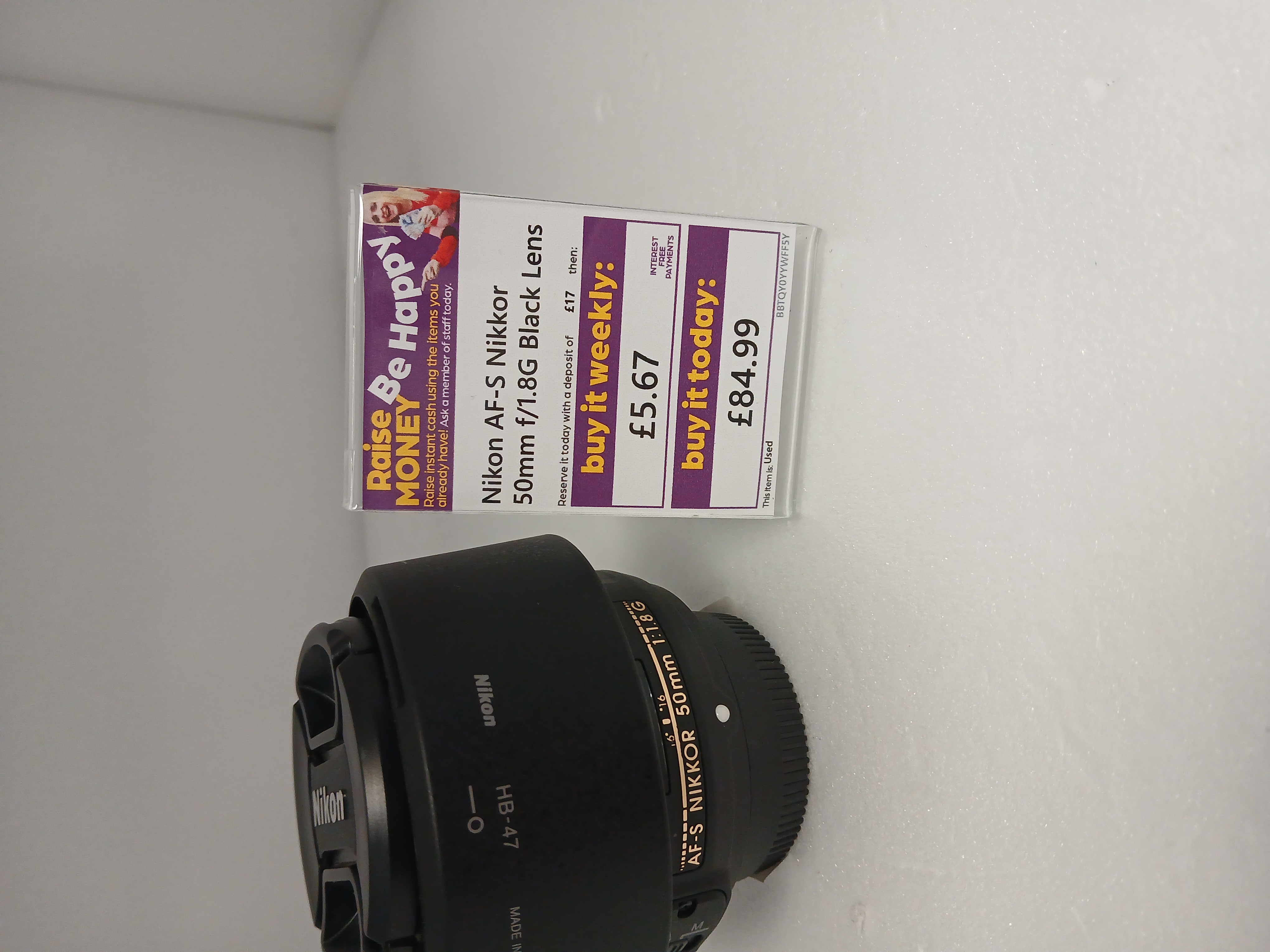 Product photo for Nikon AF-S Nikkor 50mm f/1.8G Black Lens