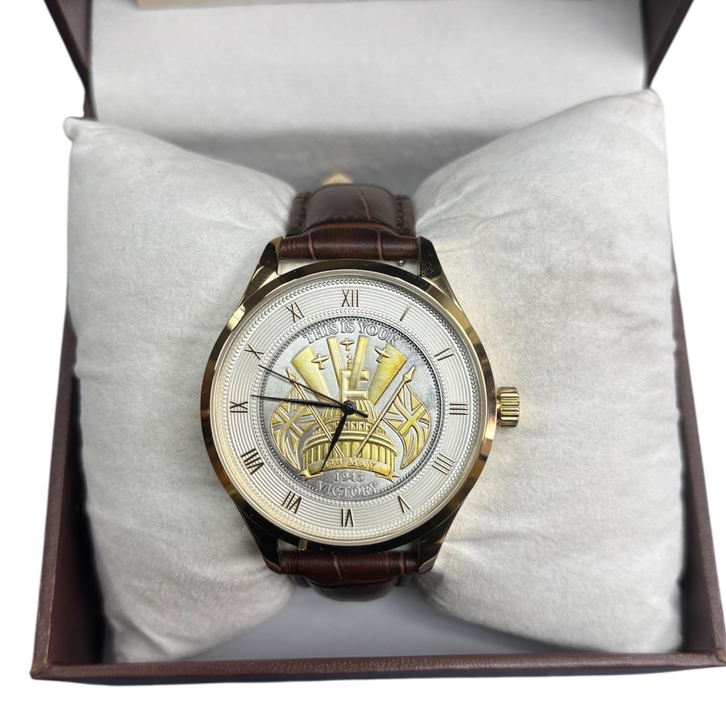 Product photo for Victory In Europe 75th Anniversary Mens's Commemorative Watch