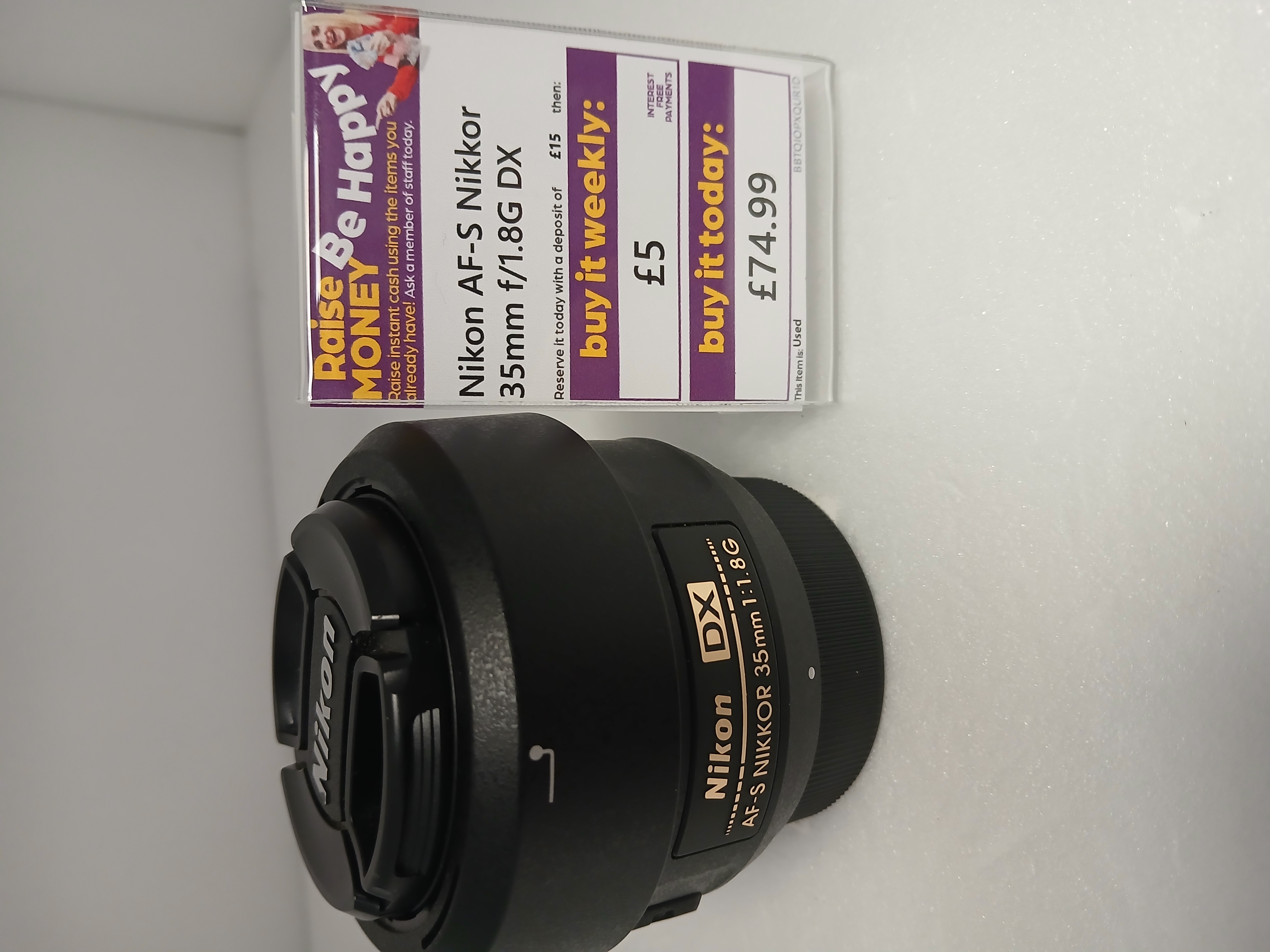 Product photo for 0Nikon AF-S Nikkor 35mm f/1.8G DX