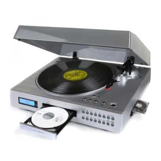 Product photo for Neostar NTCD1V Turntable Record Player / Cassette & CD