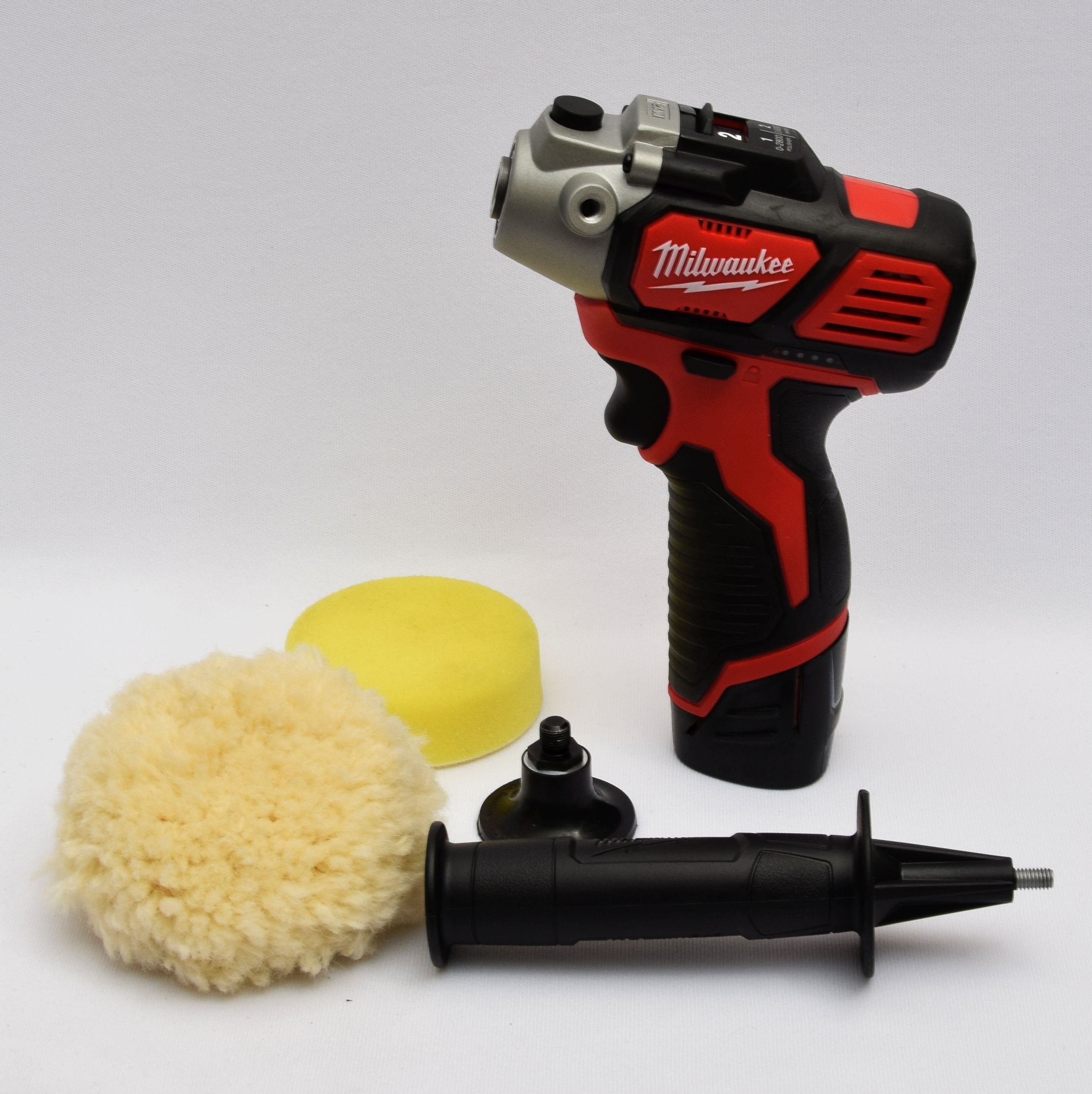 Product photo for Milwaukee M12 BPS 12v Sub Compact Polisher/Sander & 1.5Ah Battery (U)