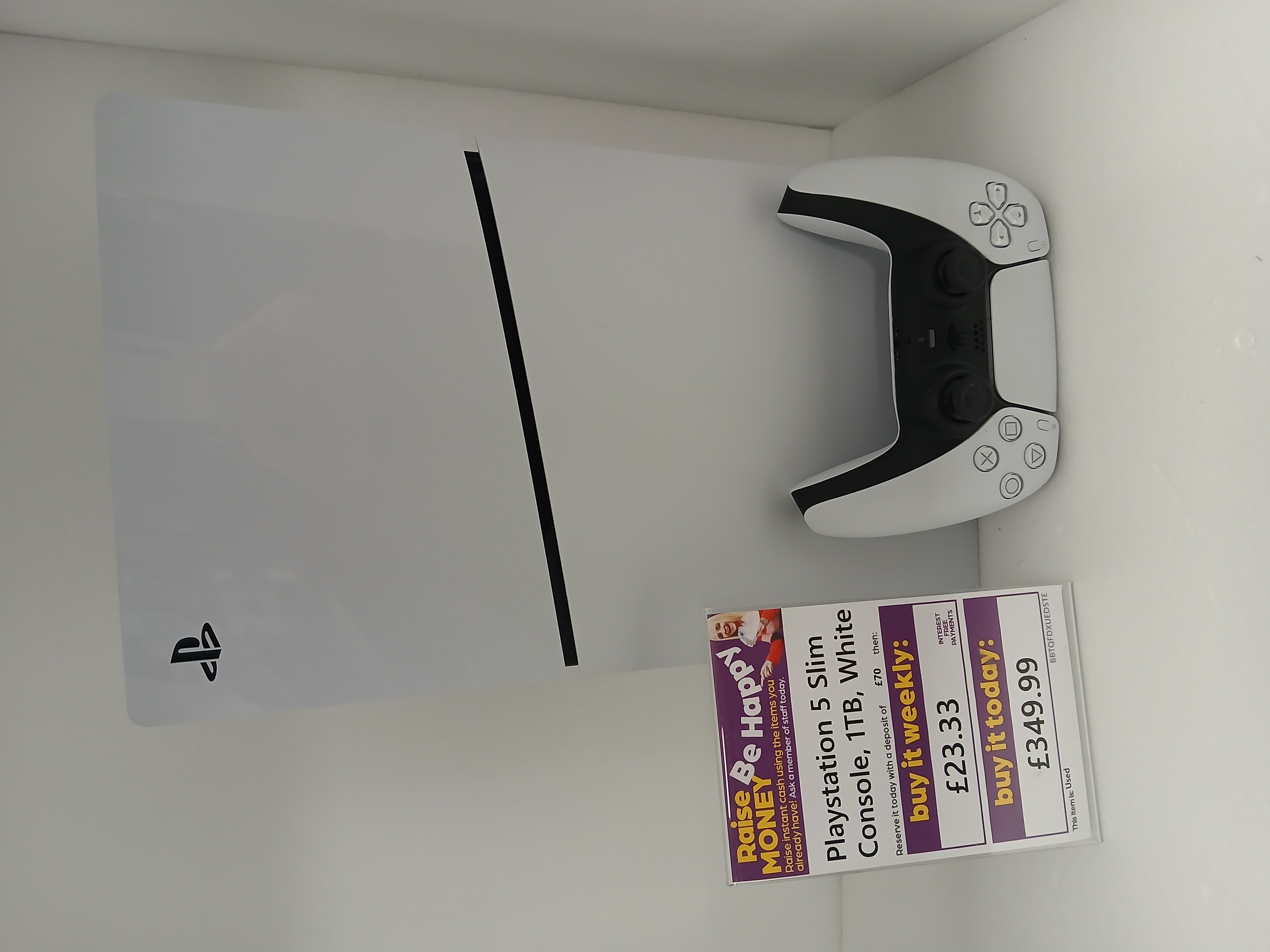 Product photo for Playstation 5 Slim Console, 1TB, White