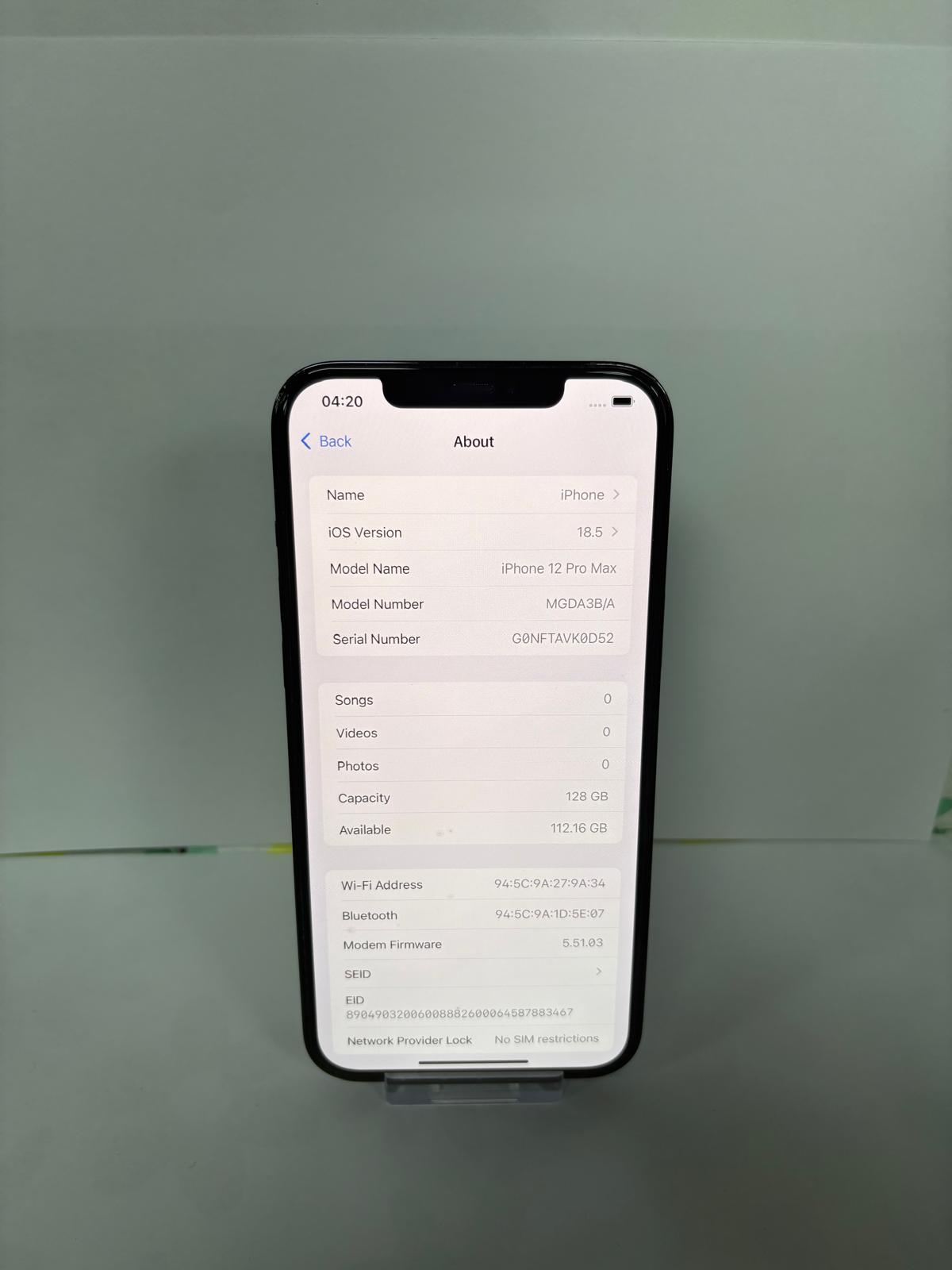 Product photo for iPhone 12 Pro Max - Blue Unboxed