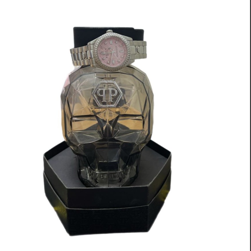 Product photo for Philipp Plein Queen Crystal Women's Analogue Quartz Watch **BOXED**