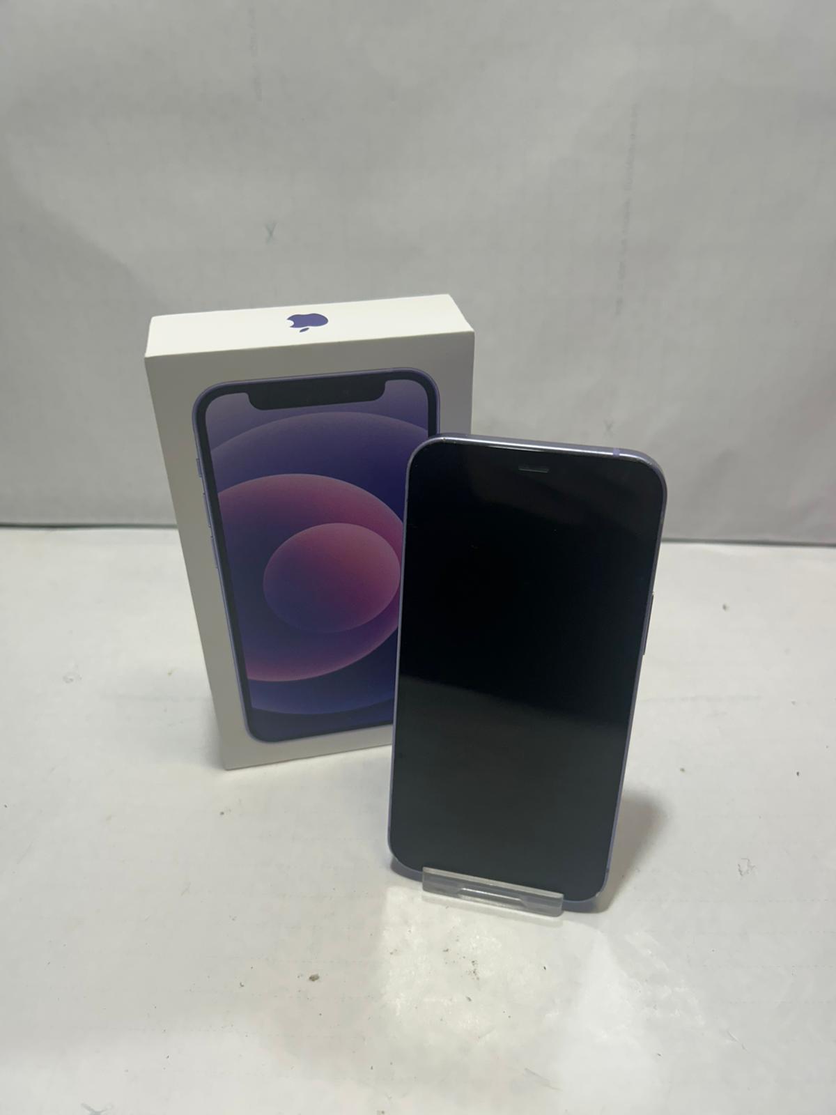 Product photo for iPhone 12 Mini - 64GB Unlocked Purple 78% Battery Health