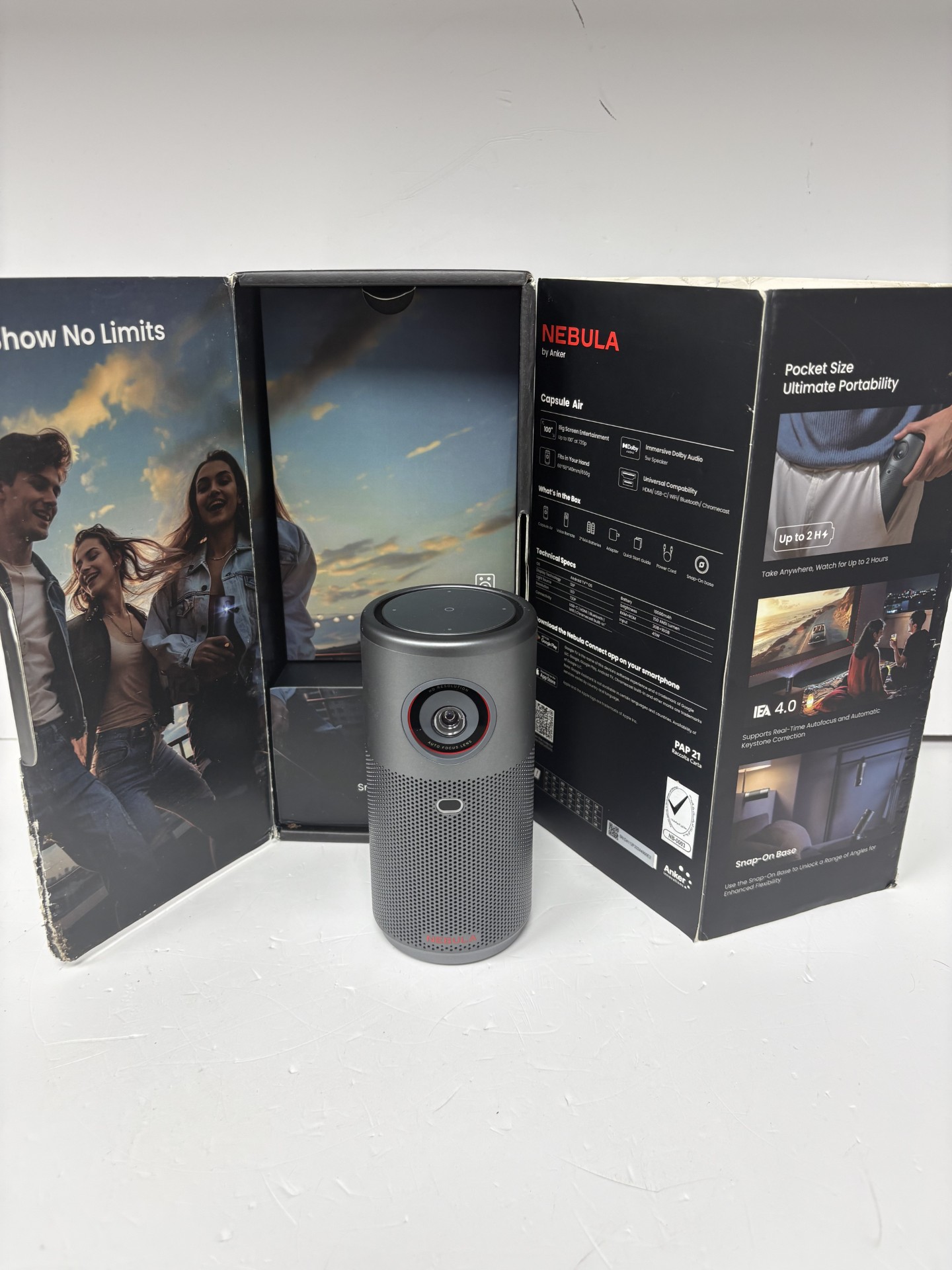 Product photo for ANKER NEBULA CAPSULE AIR MINI PROHECTOR BOXED