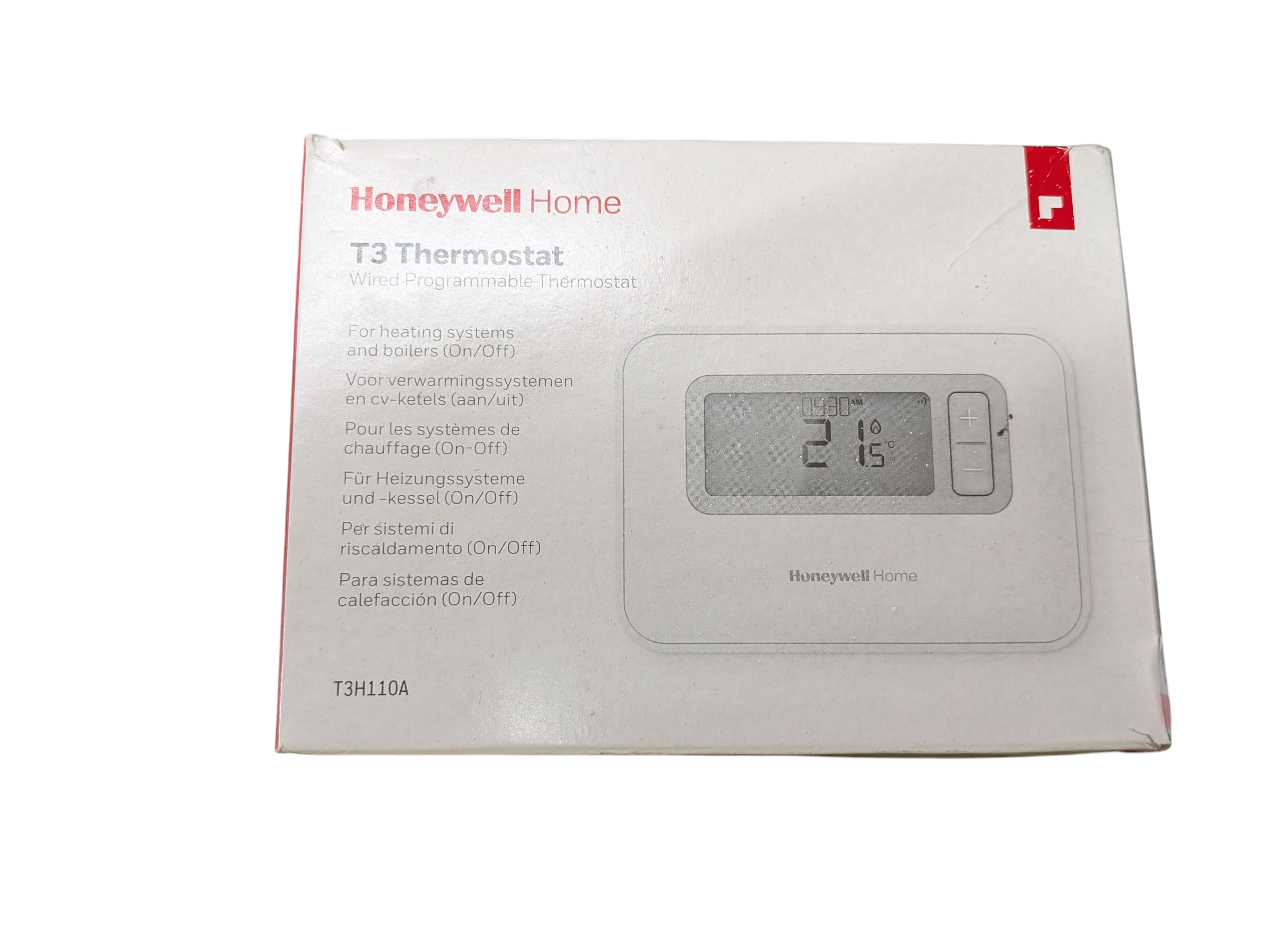 Product photo for Honeywell Home T3 Wired Programmable Thermostat T3H110A No Screws