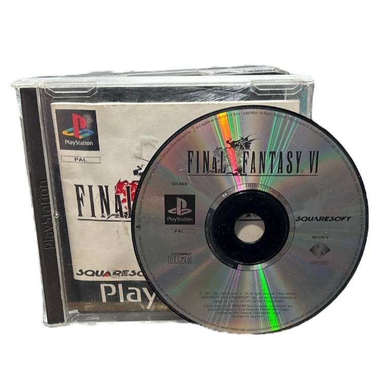 Product photo for Final Fantasy VI, w/o Manual, Boxed - PlayStation 1 Game