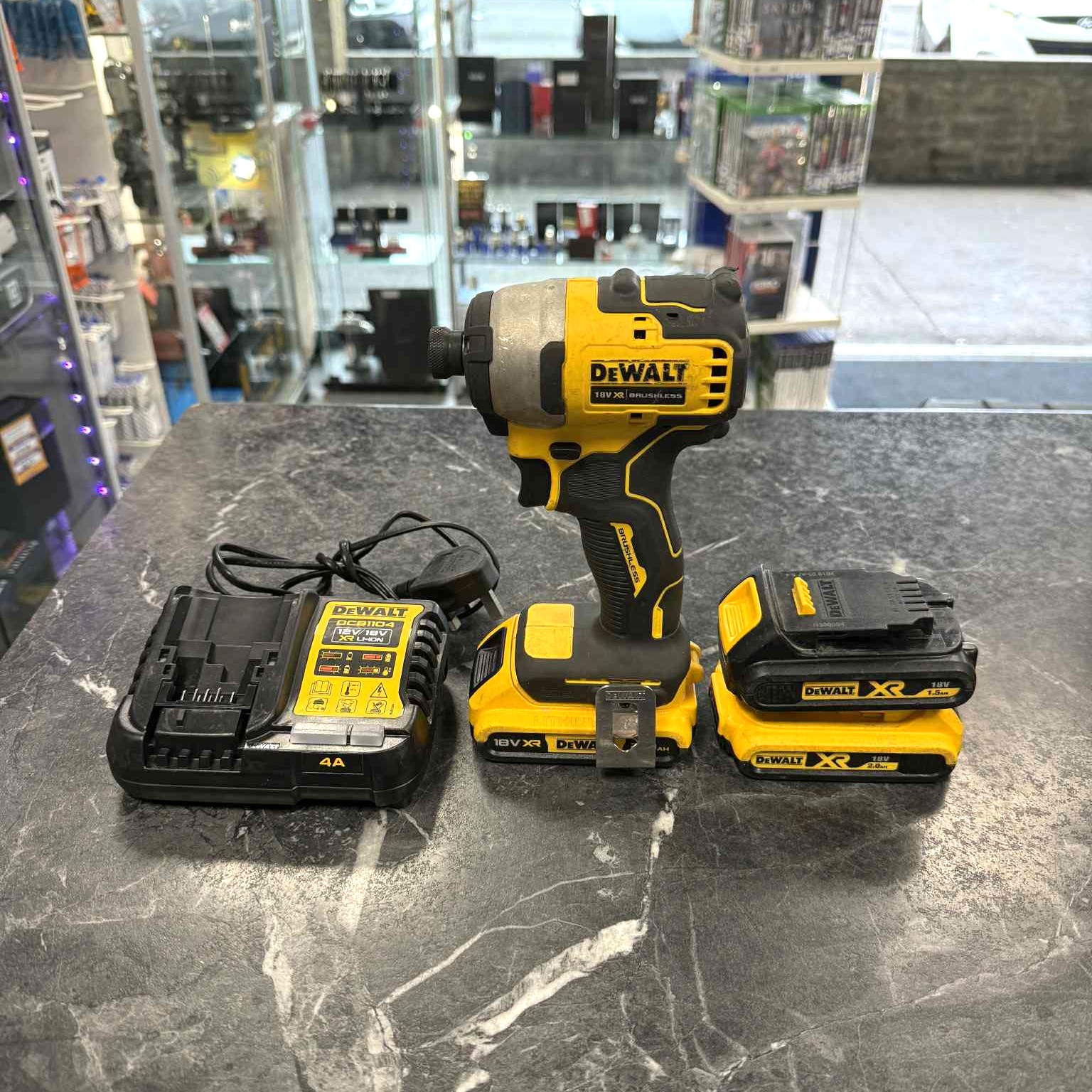 Product photo for DEWALT DCF809 18V Cordless Impact Driver + X3 Batteries & Charger