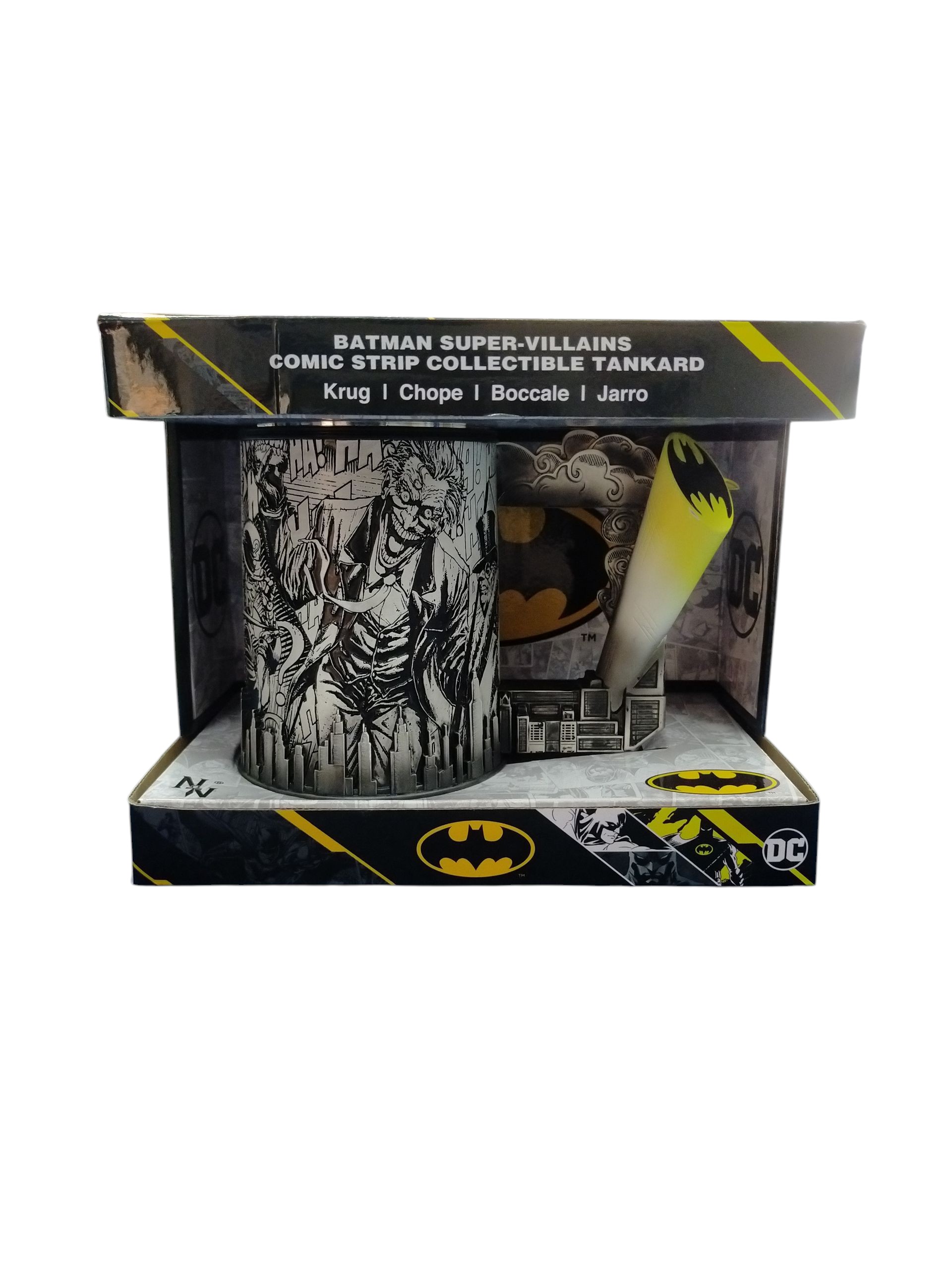 Product photo for Batman Super Villains Comic Strip Collectible Tankard 15.5cm (Nemesis Now)