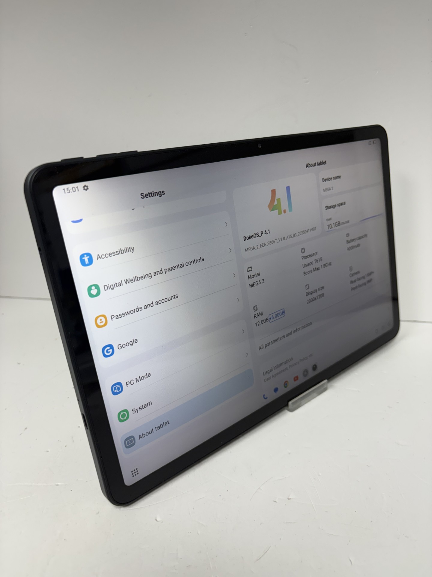 Product photo for blackview mega 2 256gb black unboxed
