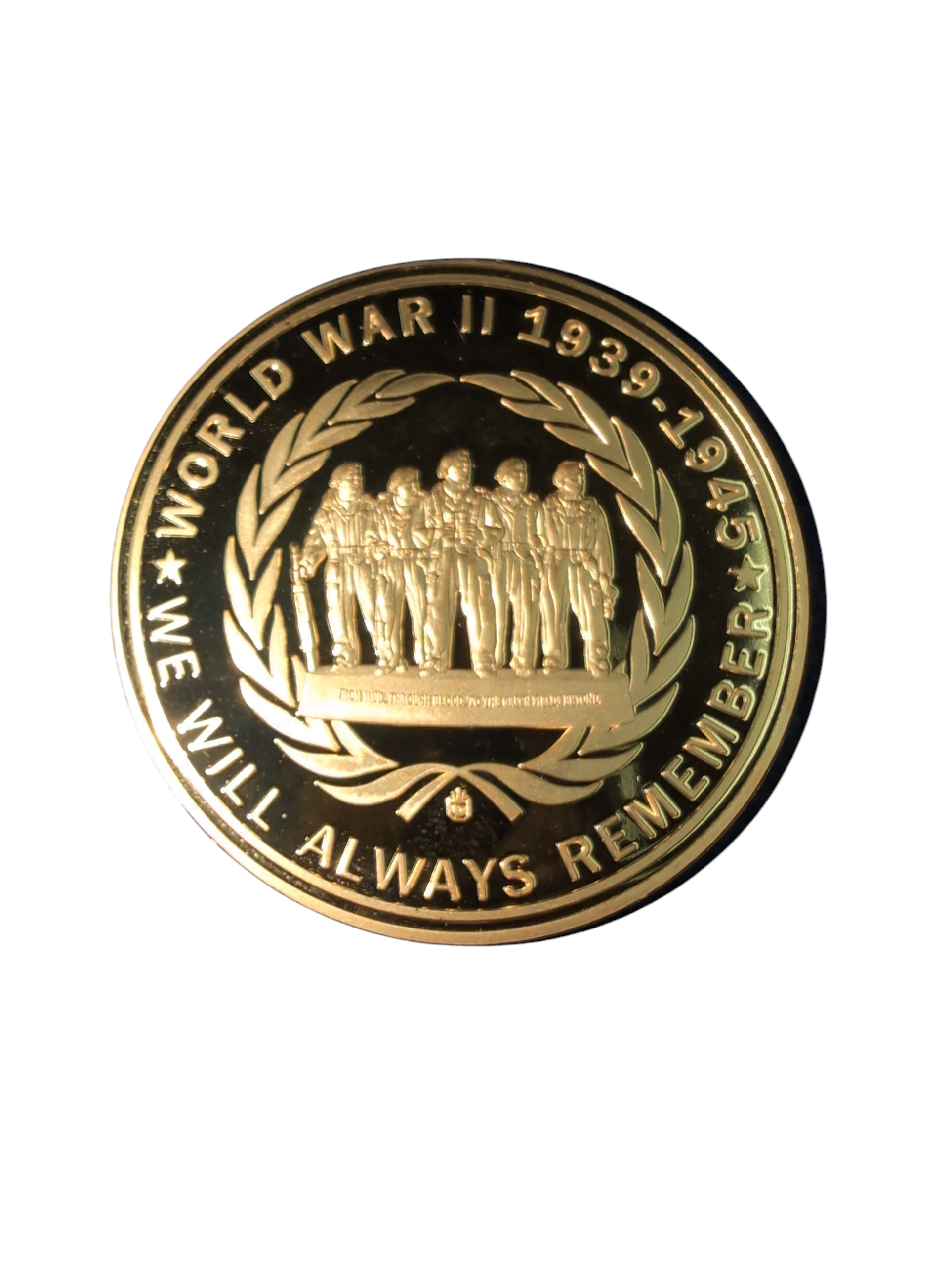 Product photo for We will always remember WW2 Coin