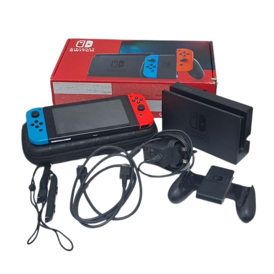 Product photo for Nintendo switch 32GB - Neon Red & Blue