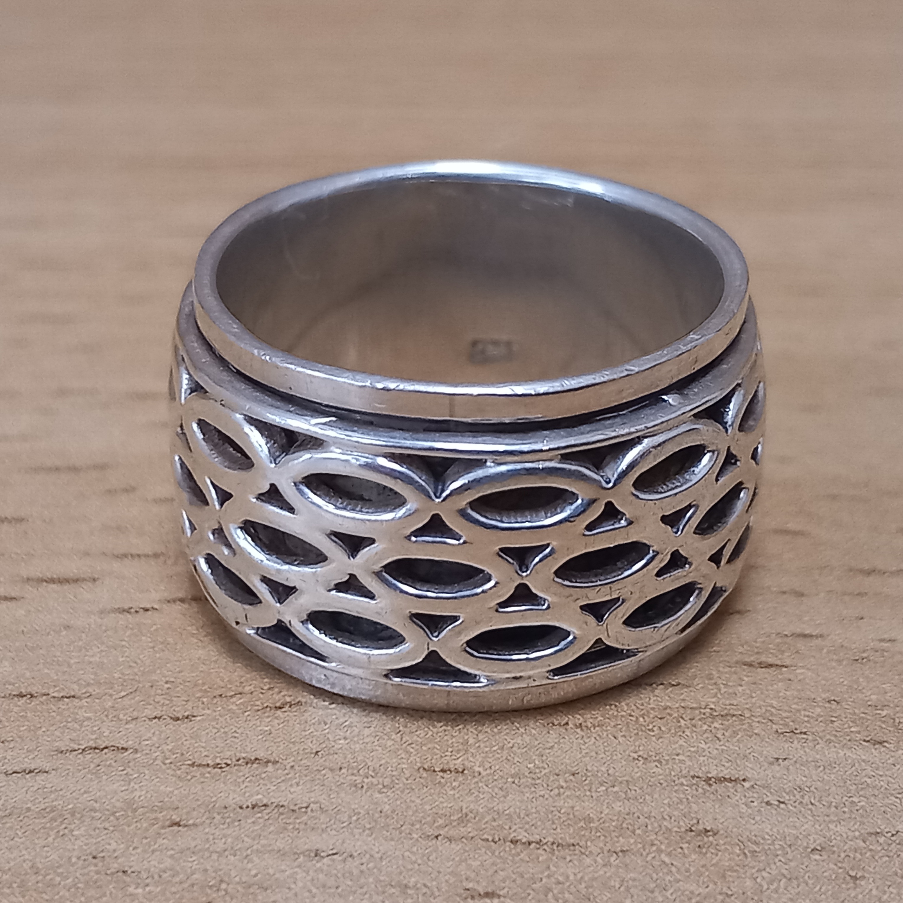 Product photo for SILVER 925 SPINNING BAND RING SIZE V