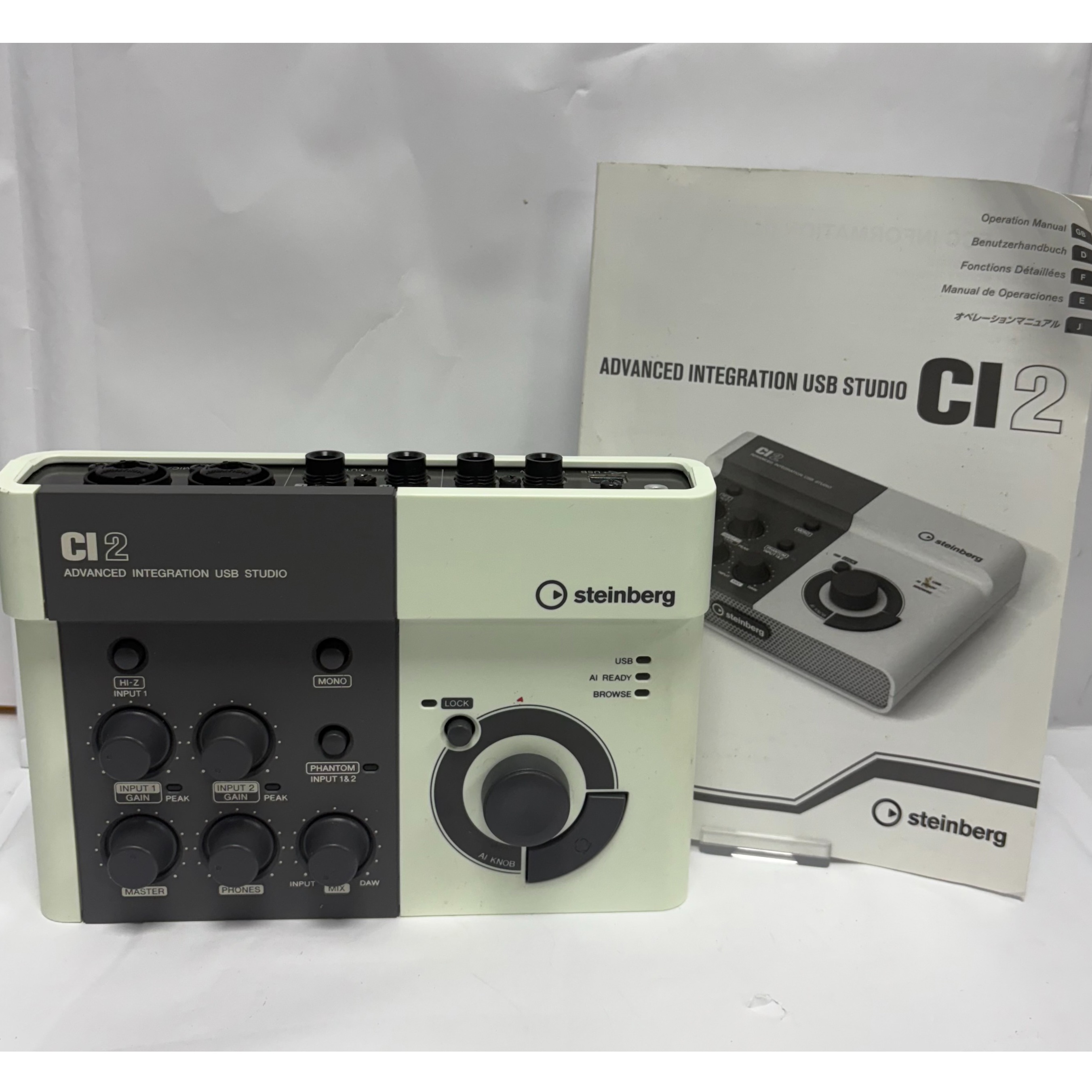 Product photo for Yamaha Steinberg CI2 Advanced Integration USB Studio - Unboxed