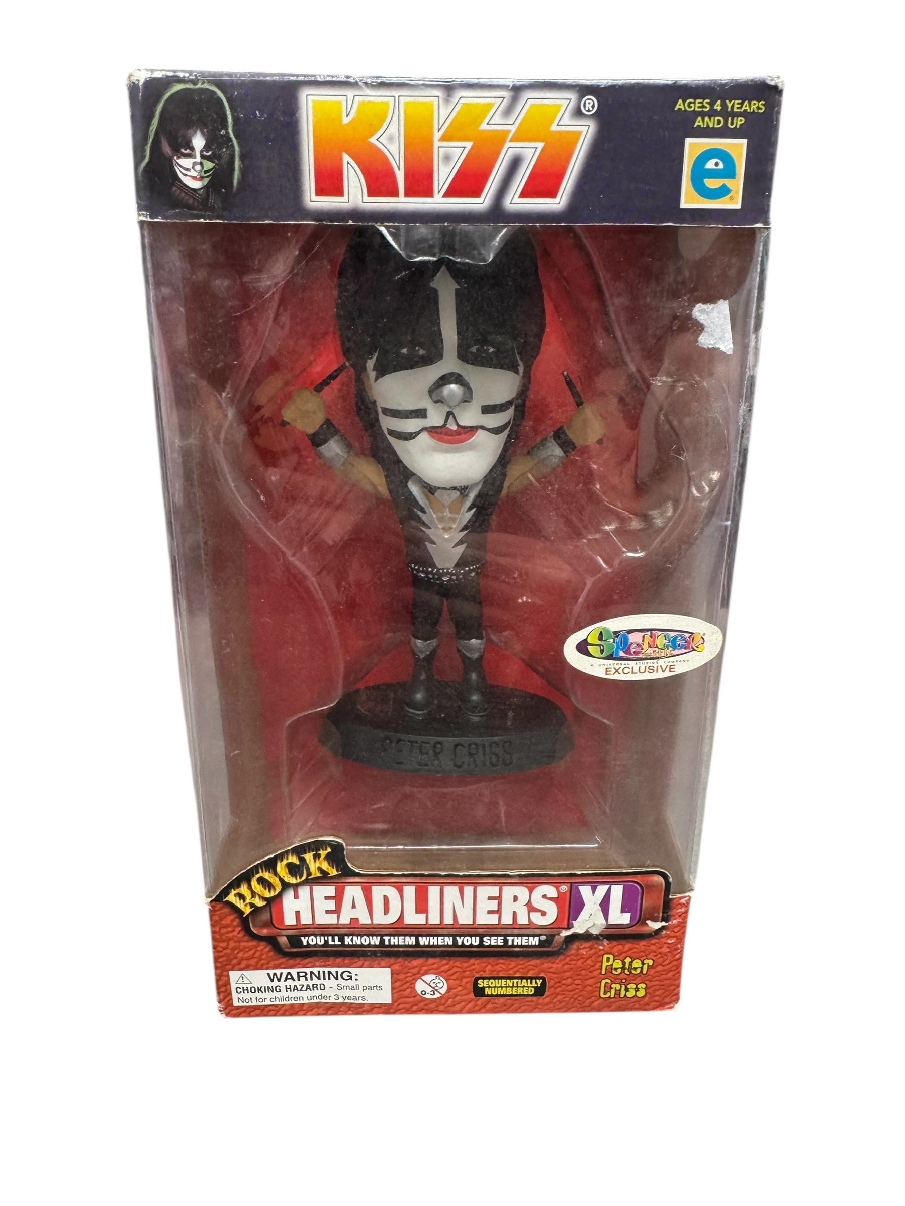 Product photo for KISS Catman Peter Criss Headliners XL Rock Music Figure