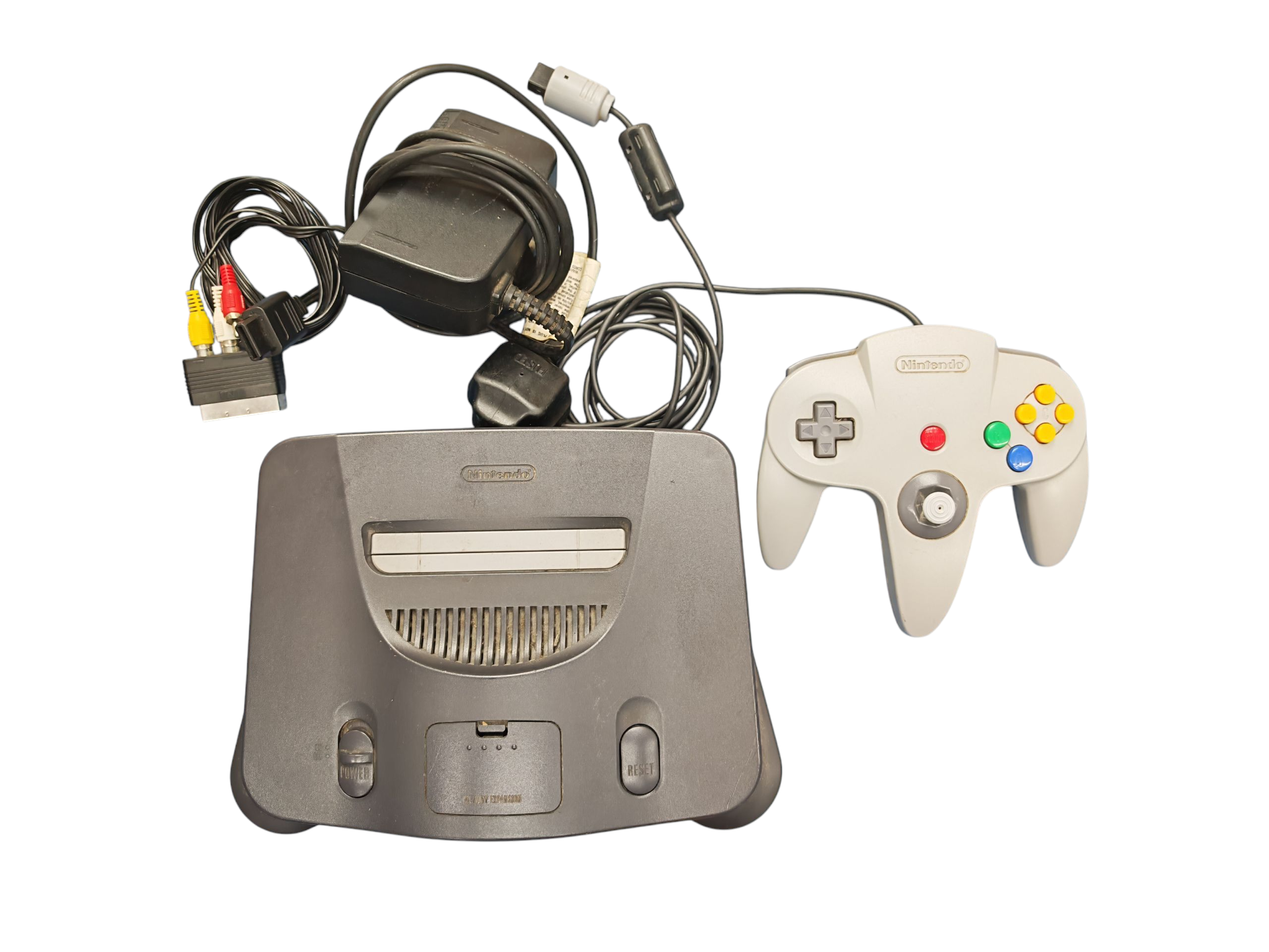 Product photo for Nintendo N64 Console + Control Pad (All leads Included)