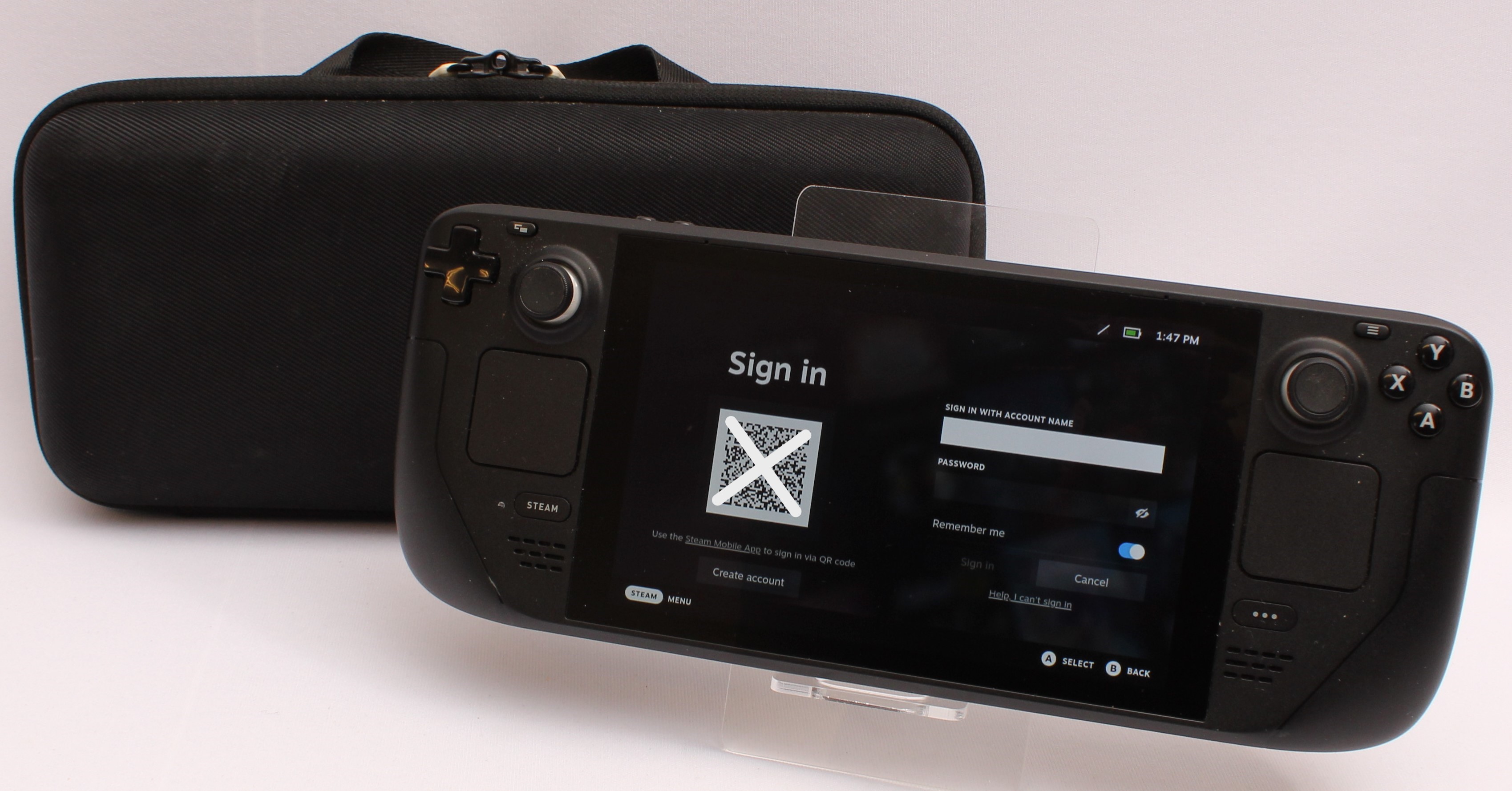 Product photo for Valve Steam Deck 1010 512GB Handheld Games Console (U)