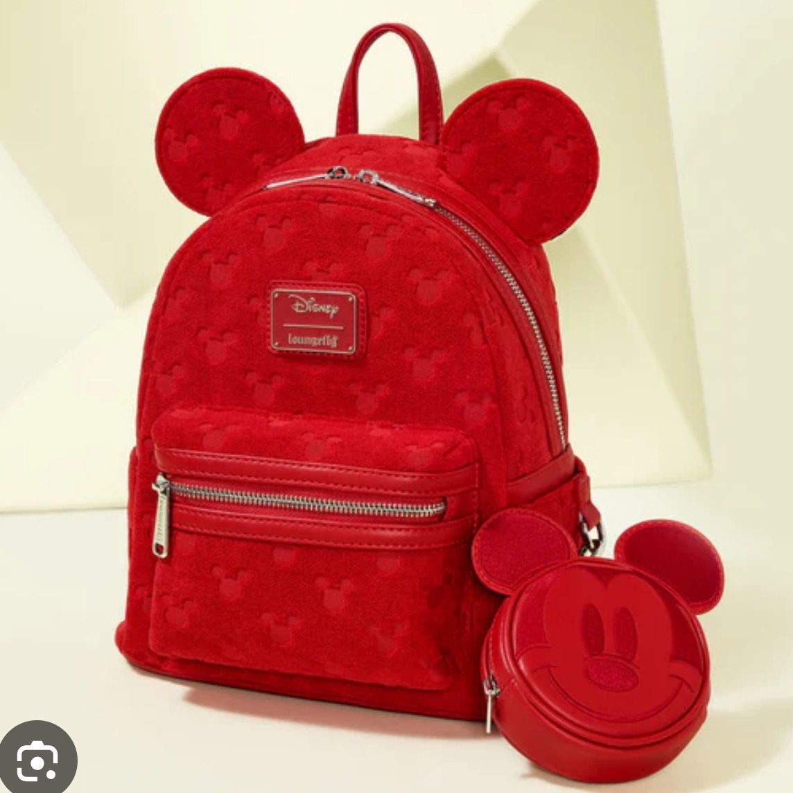 Product photo for Loungefly Disney Mickey Ears Backpack & Purse