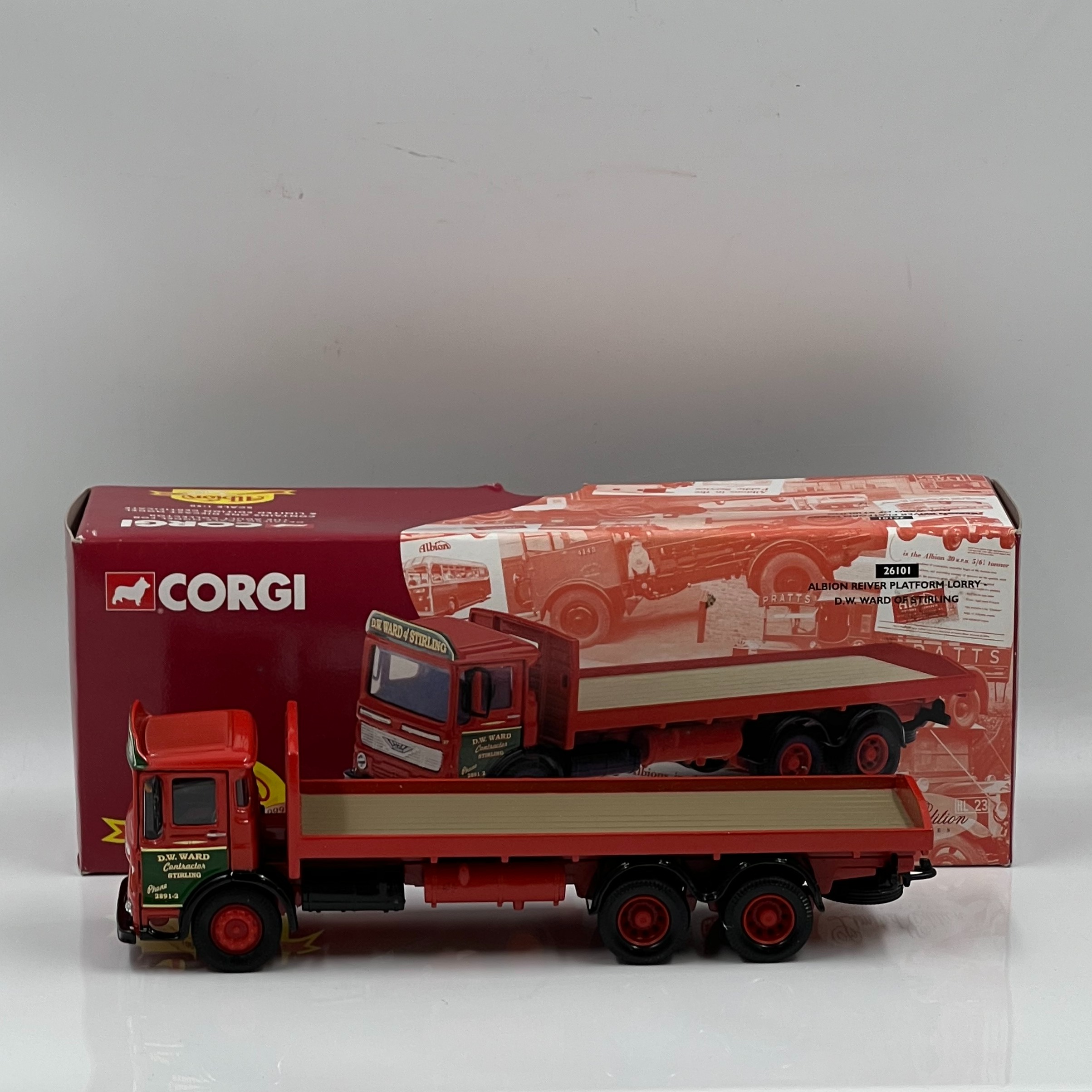 Product photo for CORGI ALBION REIVER PLATFORM LORRY 26101 - 1/50 SCALE