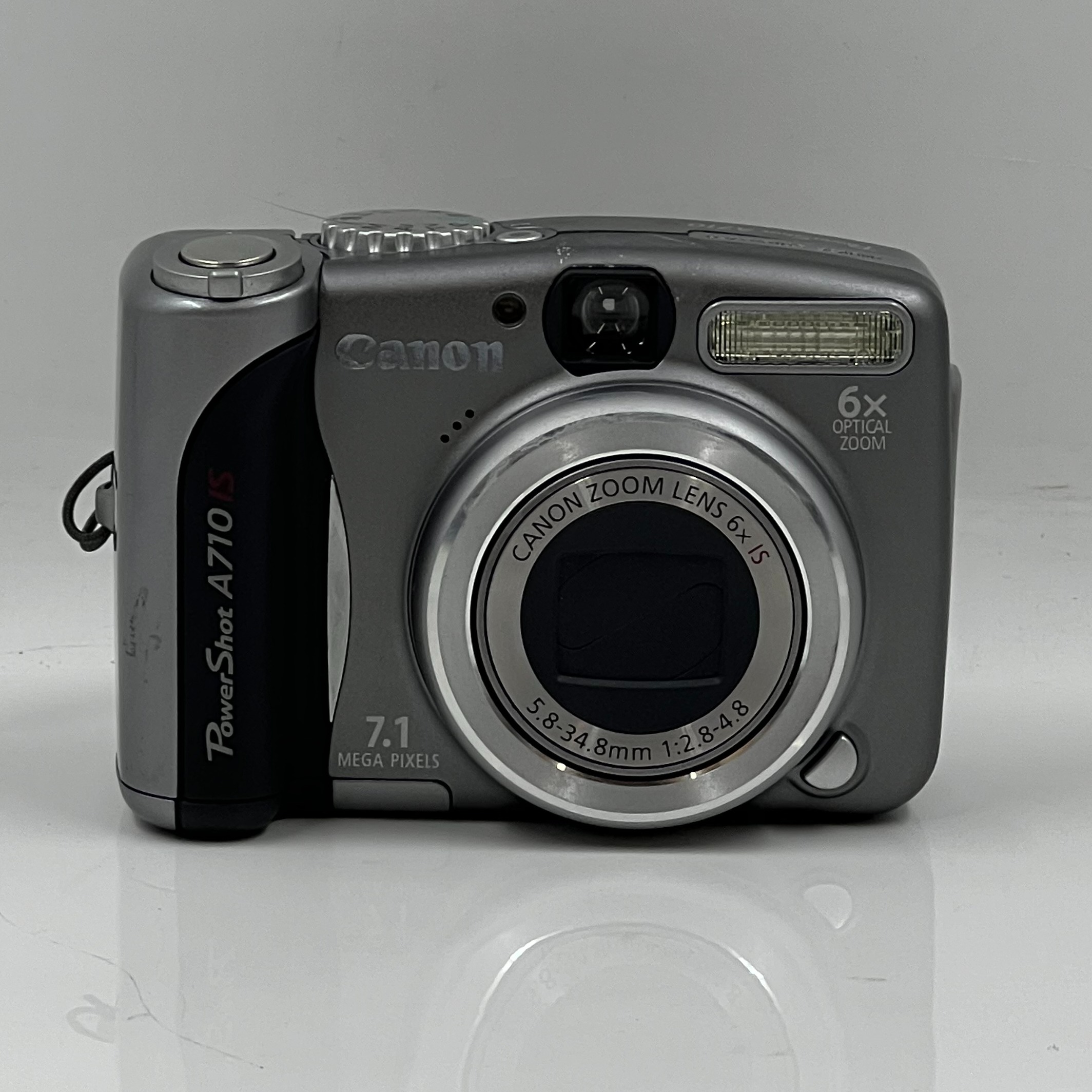 Product photo for CANON POWERSHOT A710 IS 7.1MP DIGITAL CAMERA - SILVER