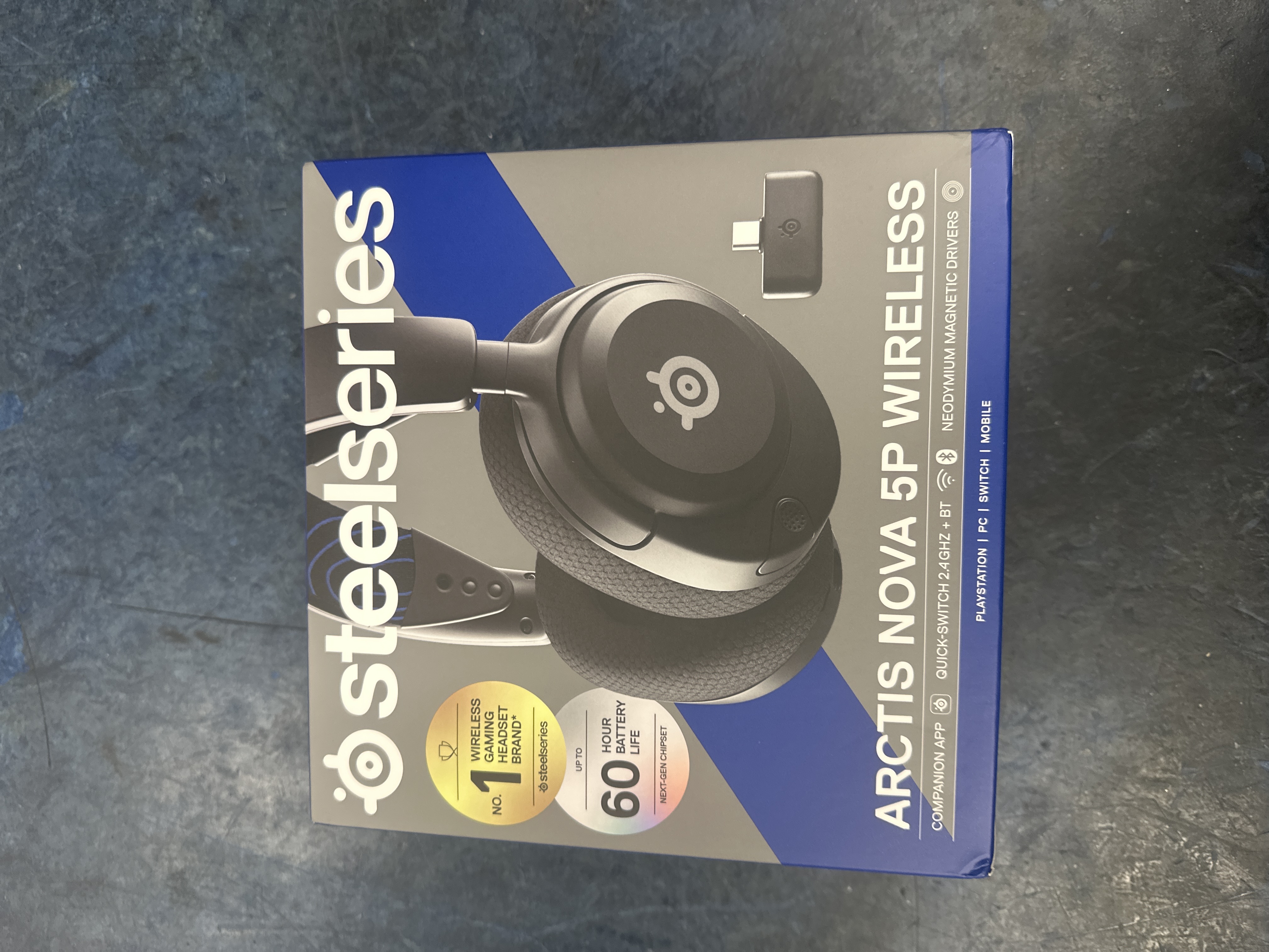Product photo for Steelseries steelseries arctis nova 5p wireless headphones.