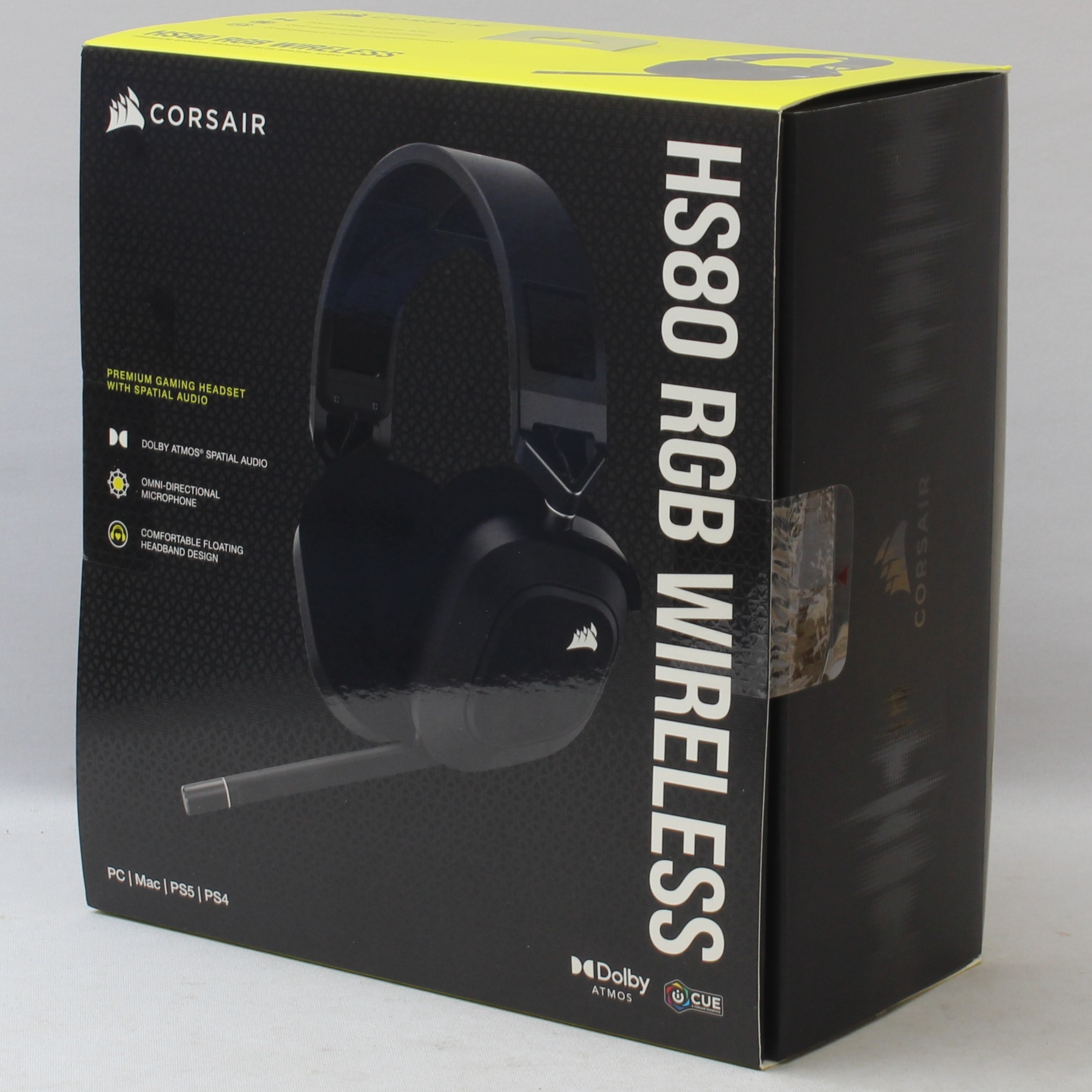 Product photo for Corsair HS80 RGB Wireless Premium Gaming Headset PC PS5 PS4 (N)