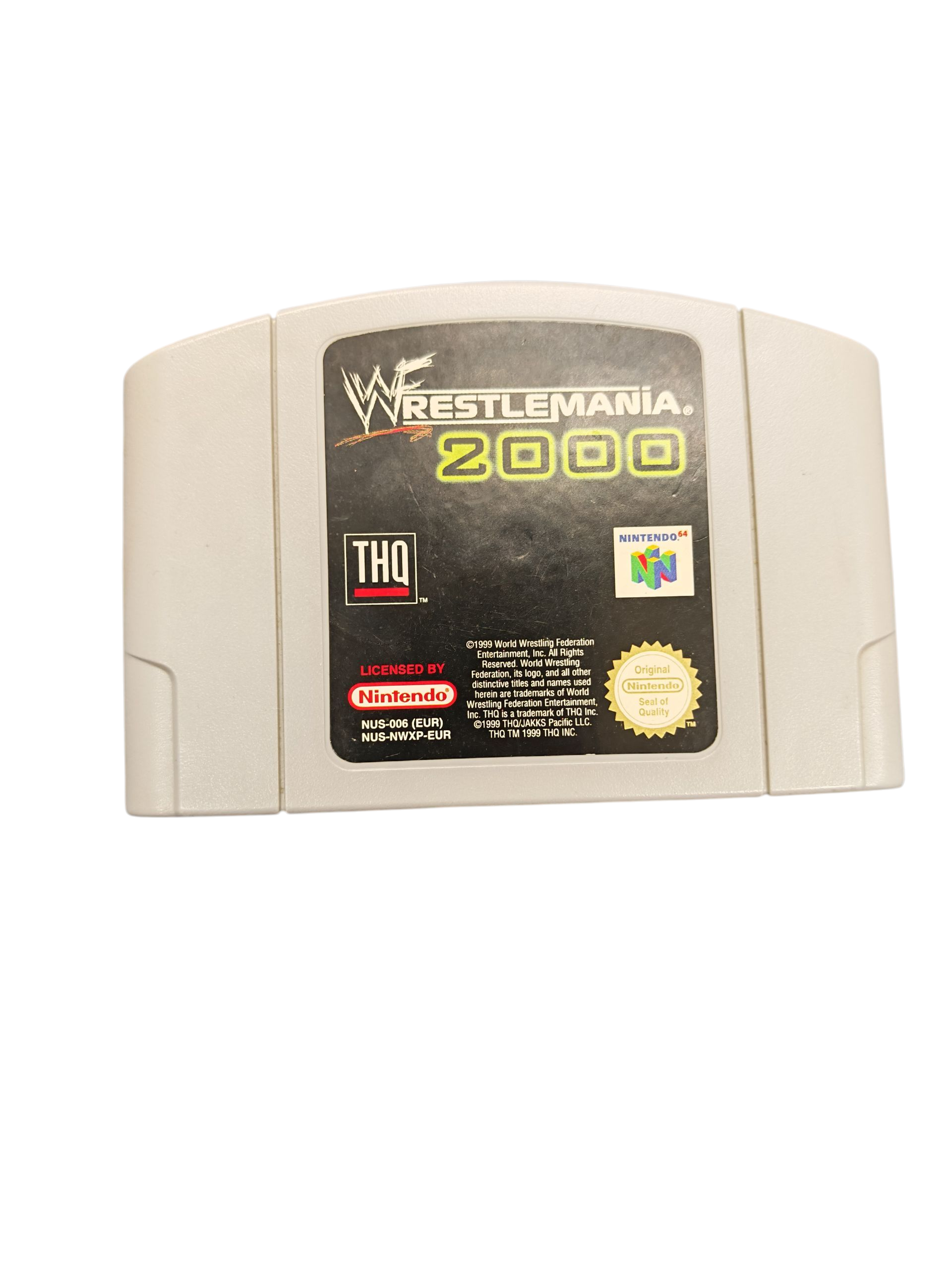 Product photo for Nintendo Wrestlemania 2000 - N64 (Cartridge Only)