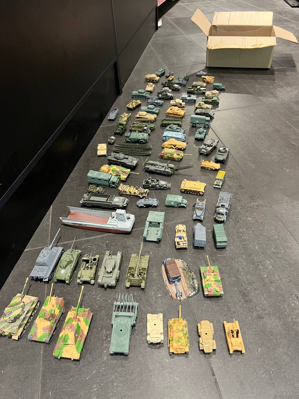 Product photo for Job Lot Possibly Airfix Built Tanks with motors